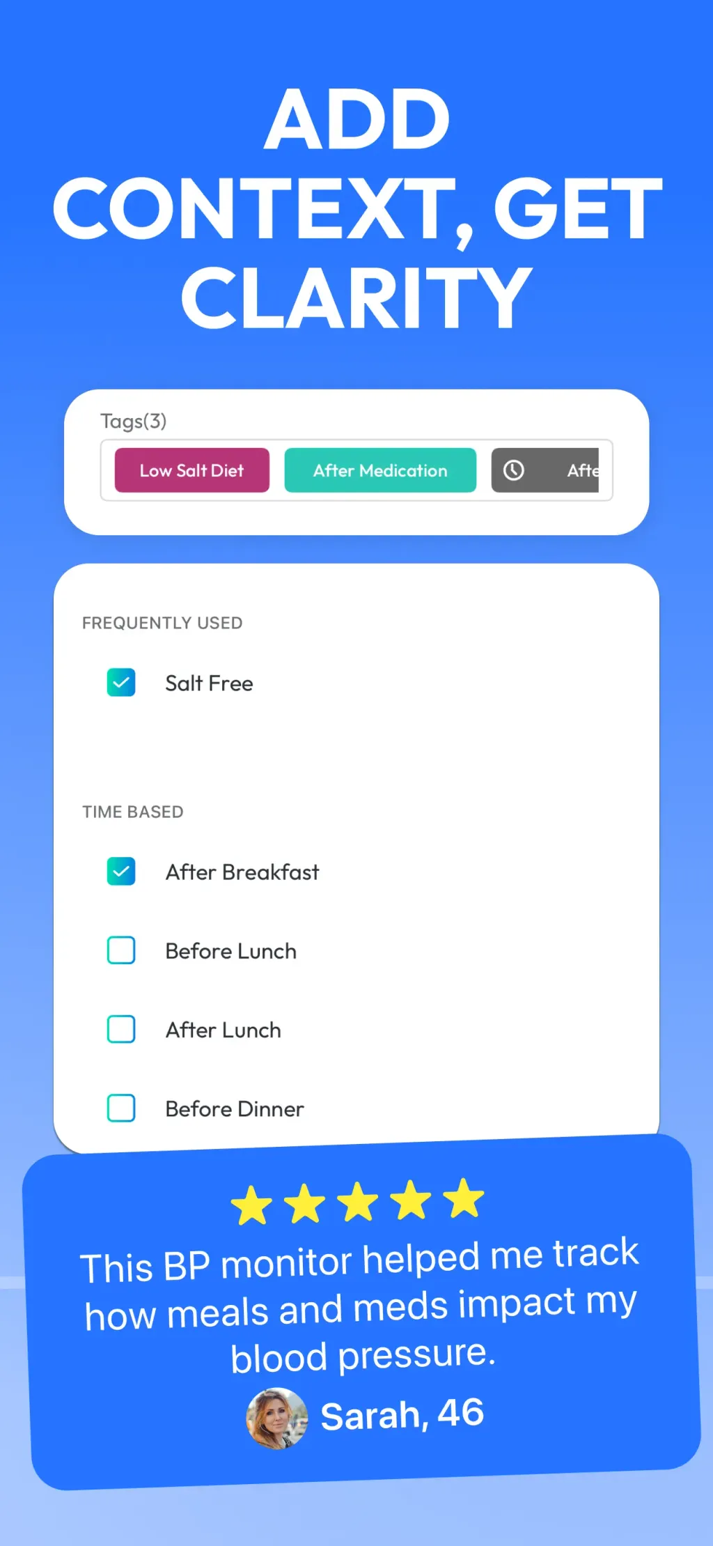 Blood Pressure Tracker SmartBP App Store screenshot 5