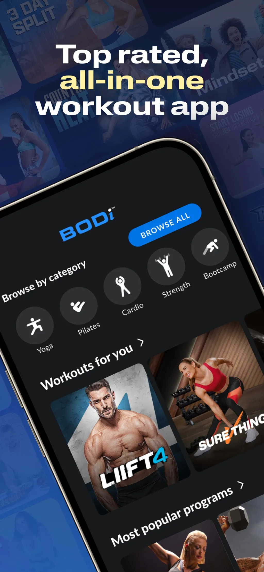 BODi Home Fitness & Workouts screenshot 1