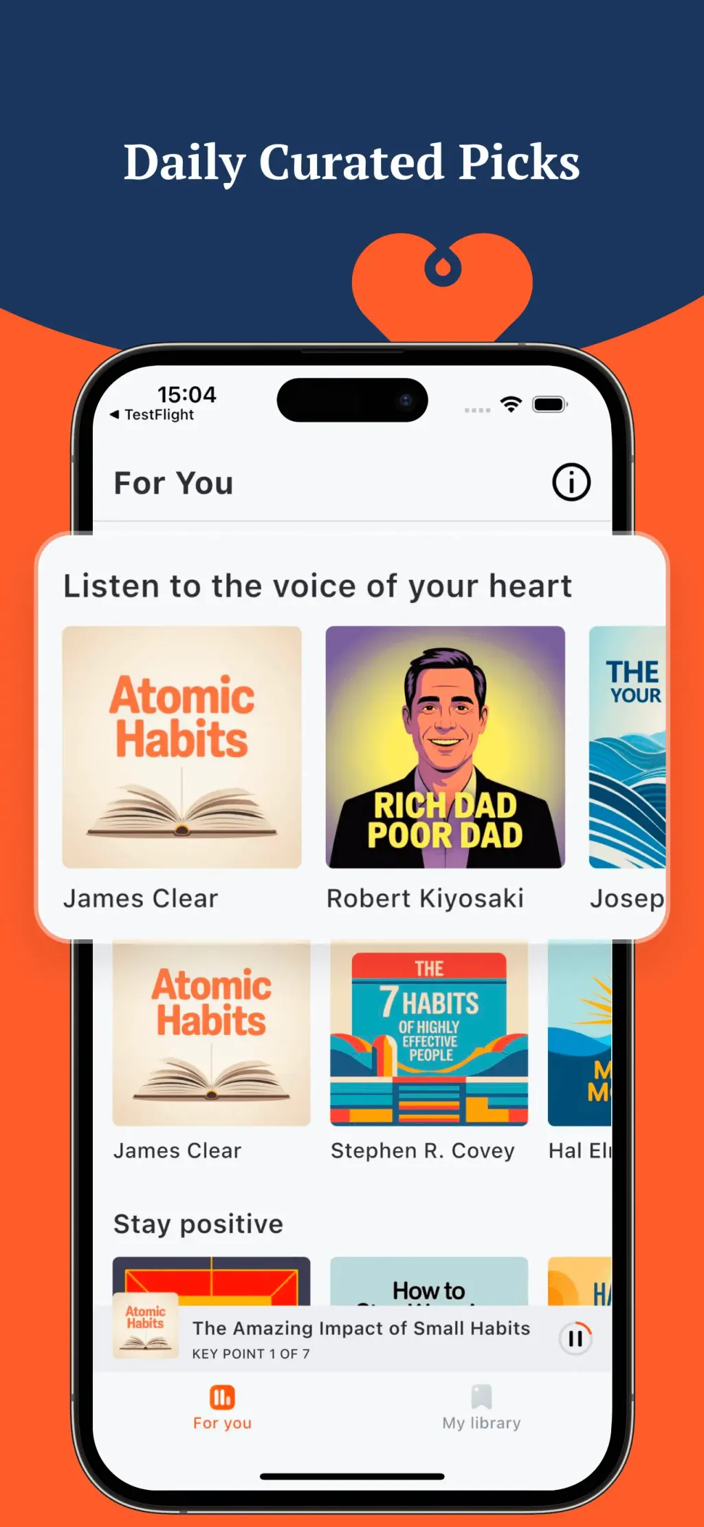BookCast: 15-Minute Insights App Store screenshot 1
