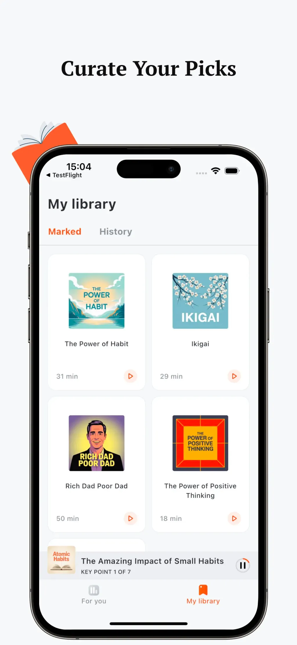 BookCast: 15-Minute Insights App Store screenshot 4
