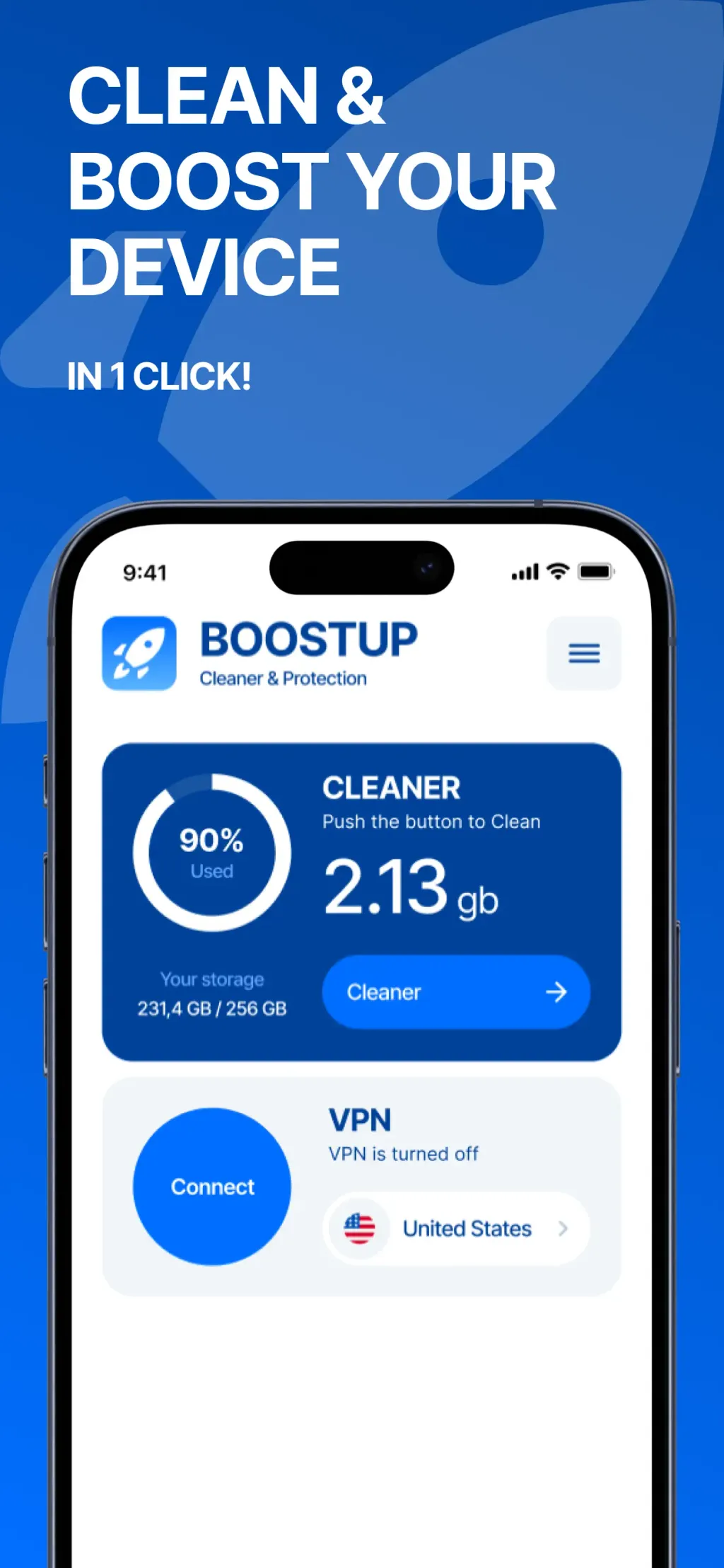BoostUp Cleaner & Protection App Store screenshot 1