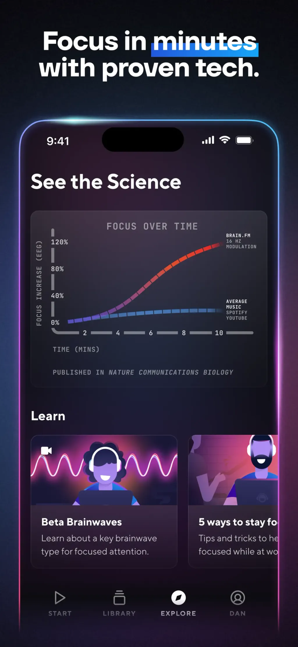 Brain.fm: Focus & Sleep Music App Store screenshot 3