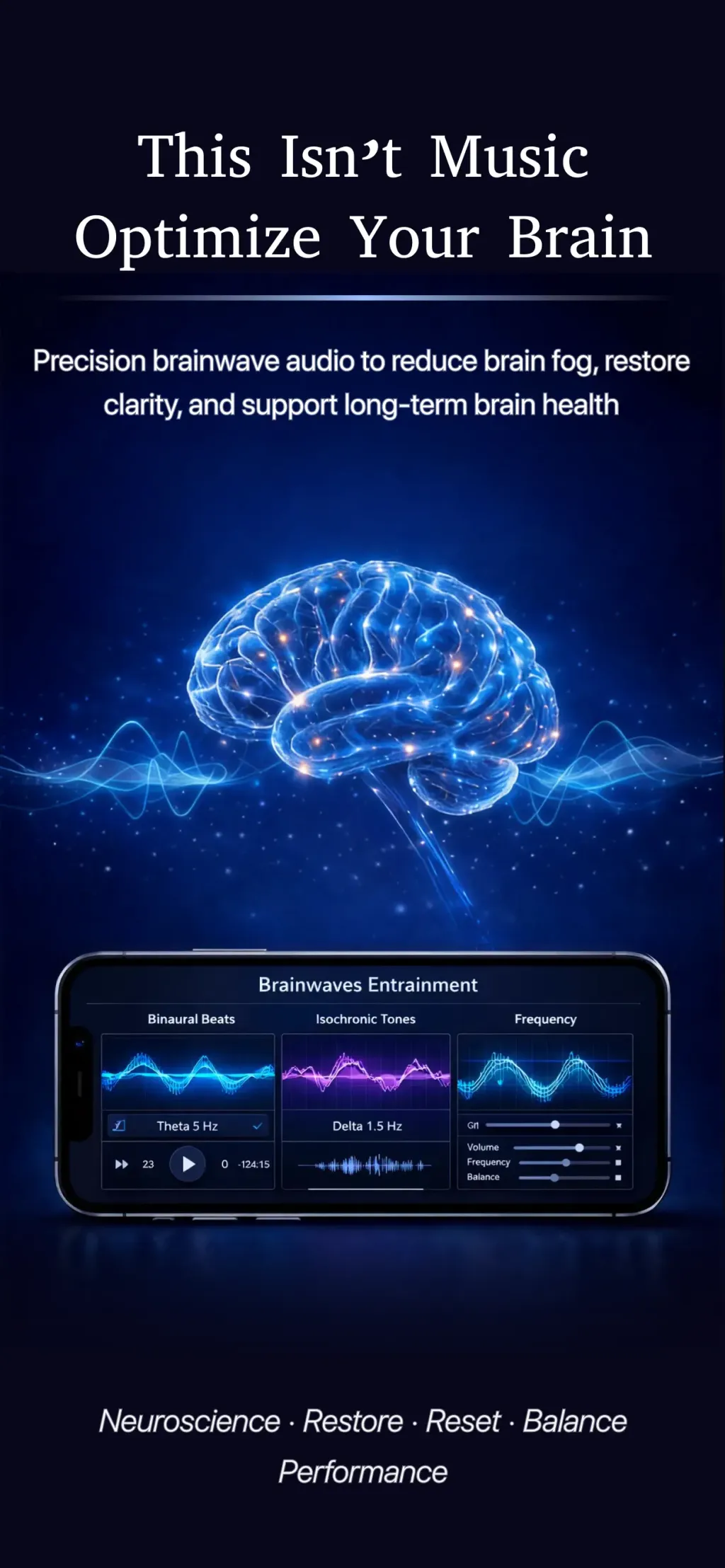Brainwaves -- Binaural Beats App Store screenshot 1