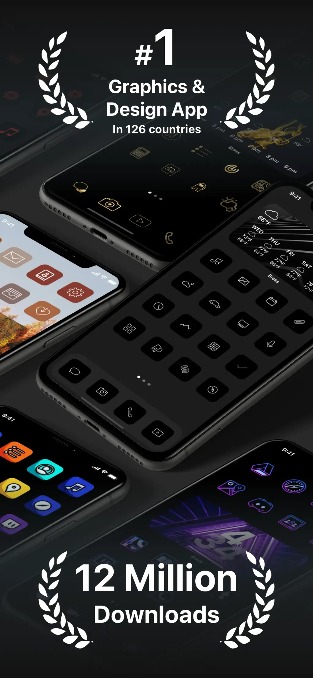 Brass - Icon Themes & Widgets App Store screenshot 1