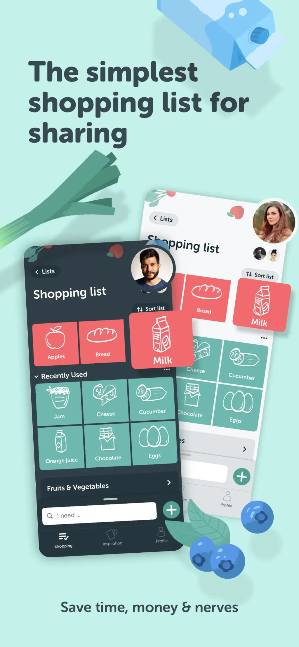 Bring! Shopping List & Recipes App Store screenshot 1