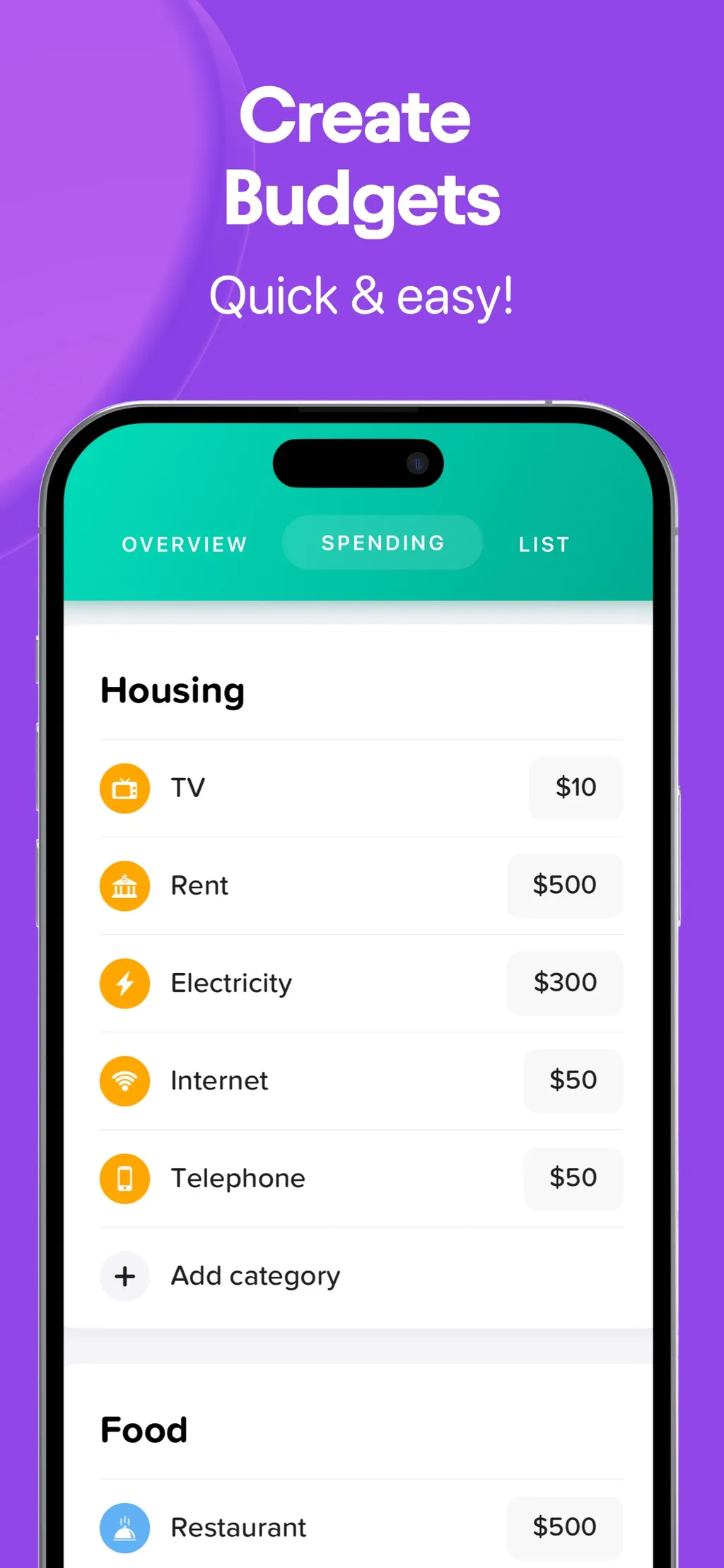Buddy: Budget Planner App App Store screenshot 3