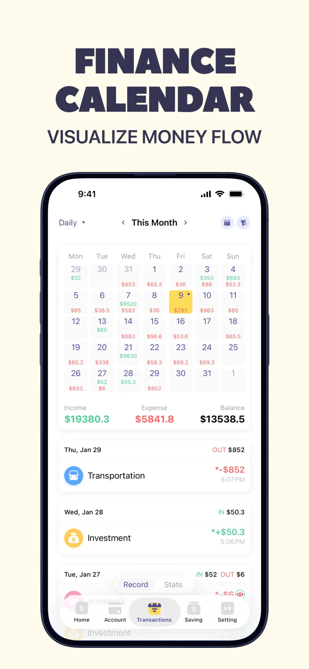 Budget app - spending tracker App Store screenshot 5