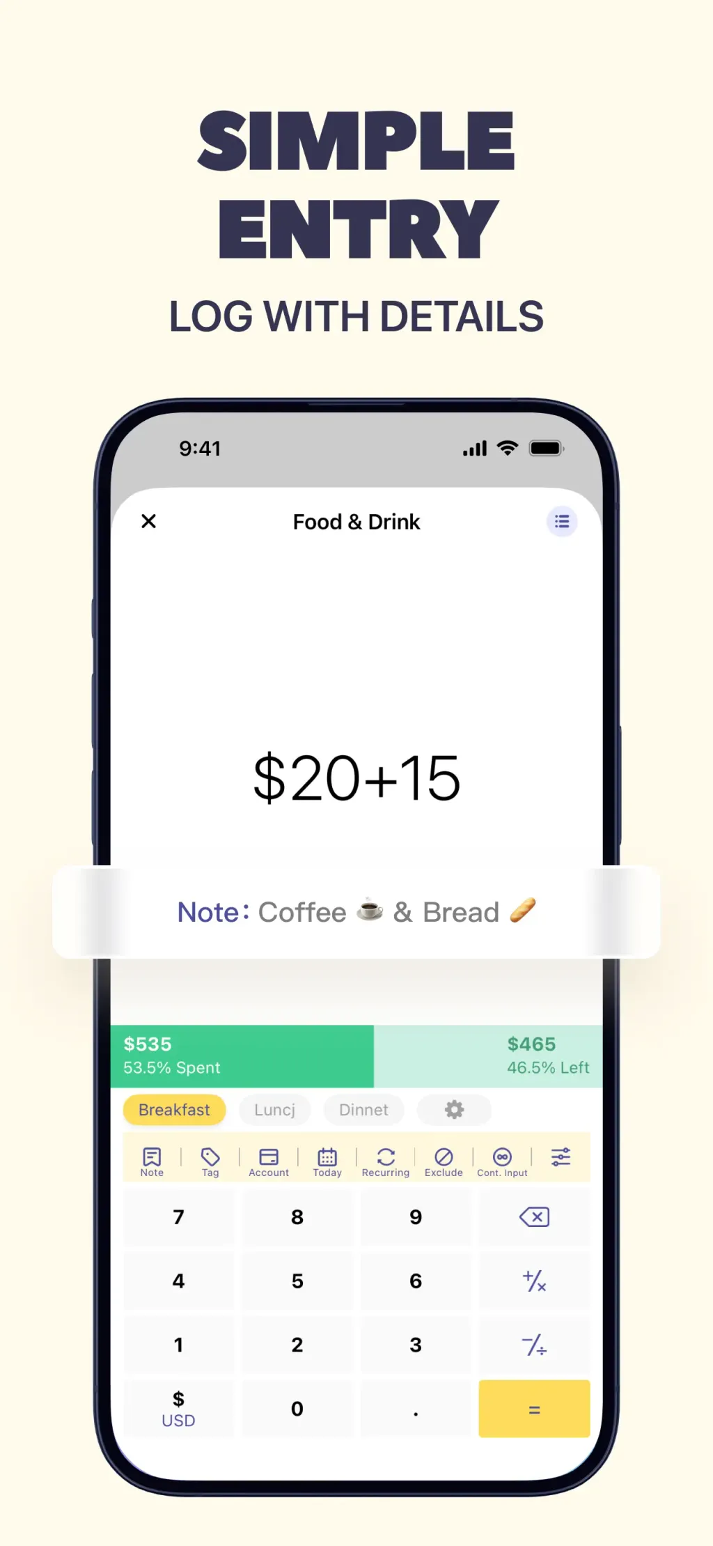 Budget app - spending tracker App Store screenshot 9