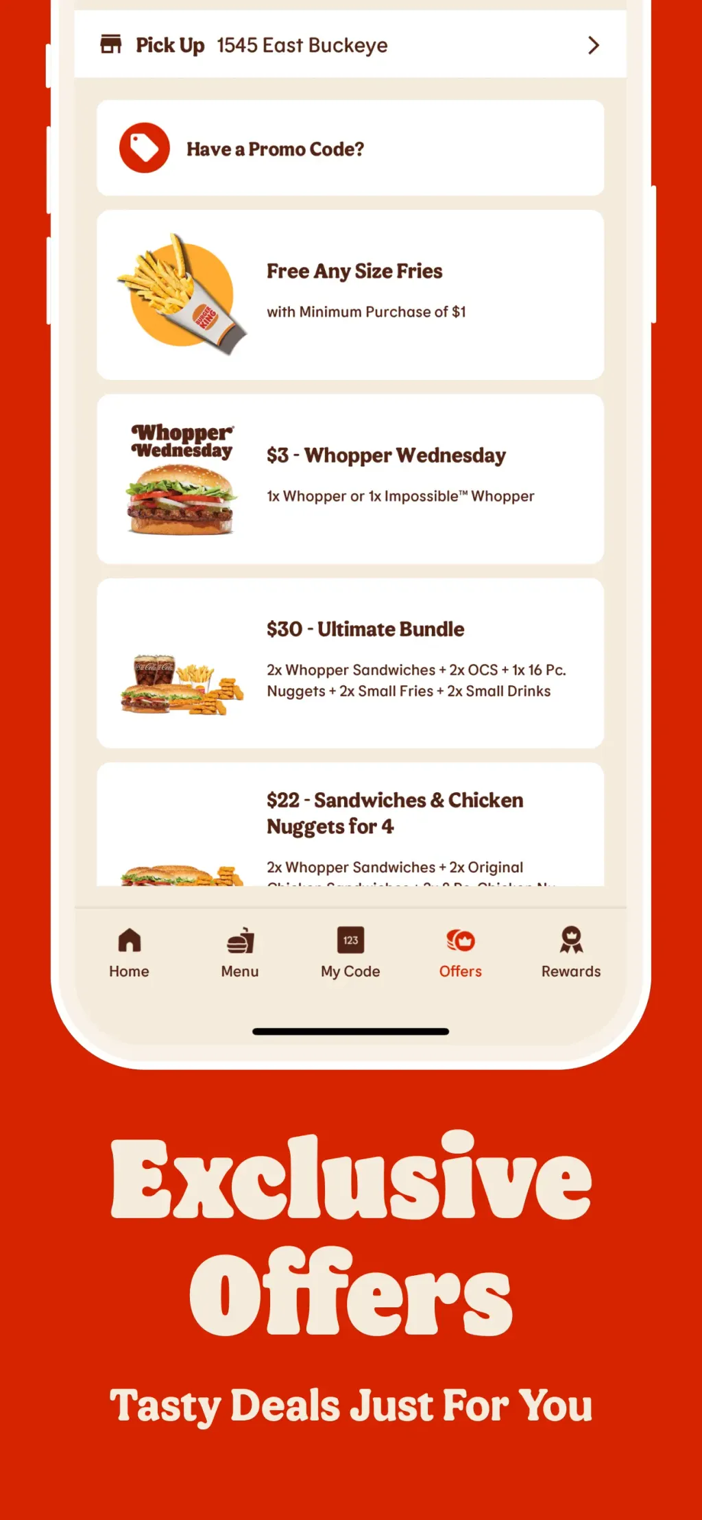 BURGER KING® App App Store screenshot 3