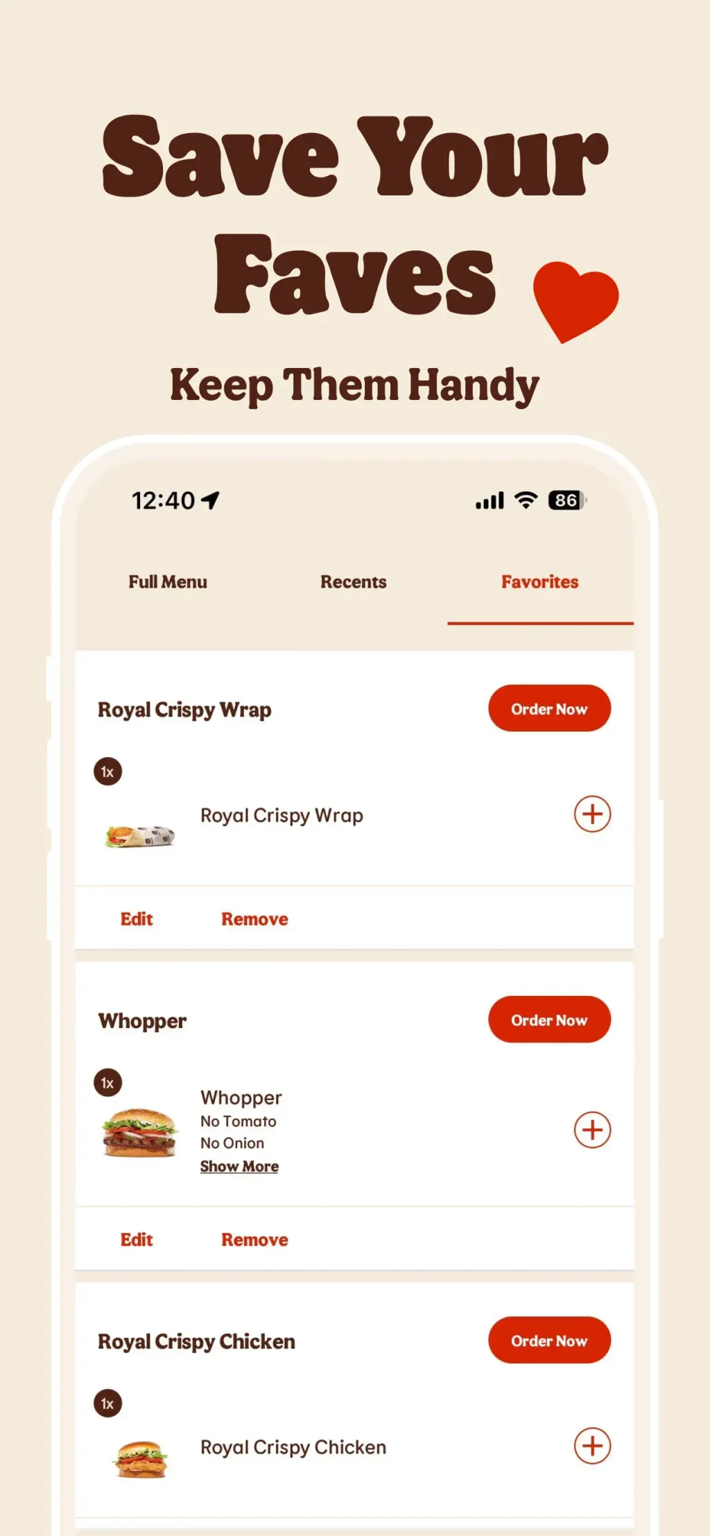 BURGER KING® App App Store screenshot 5