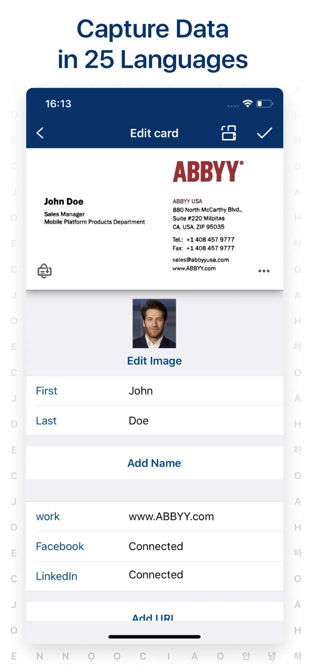 Business Card Reader App Store screenshot 2