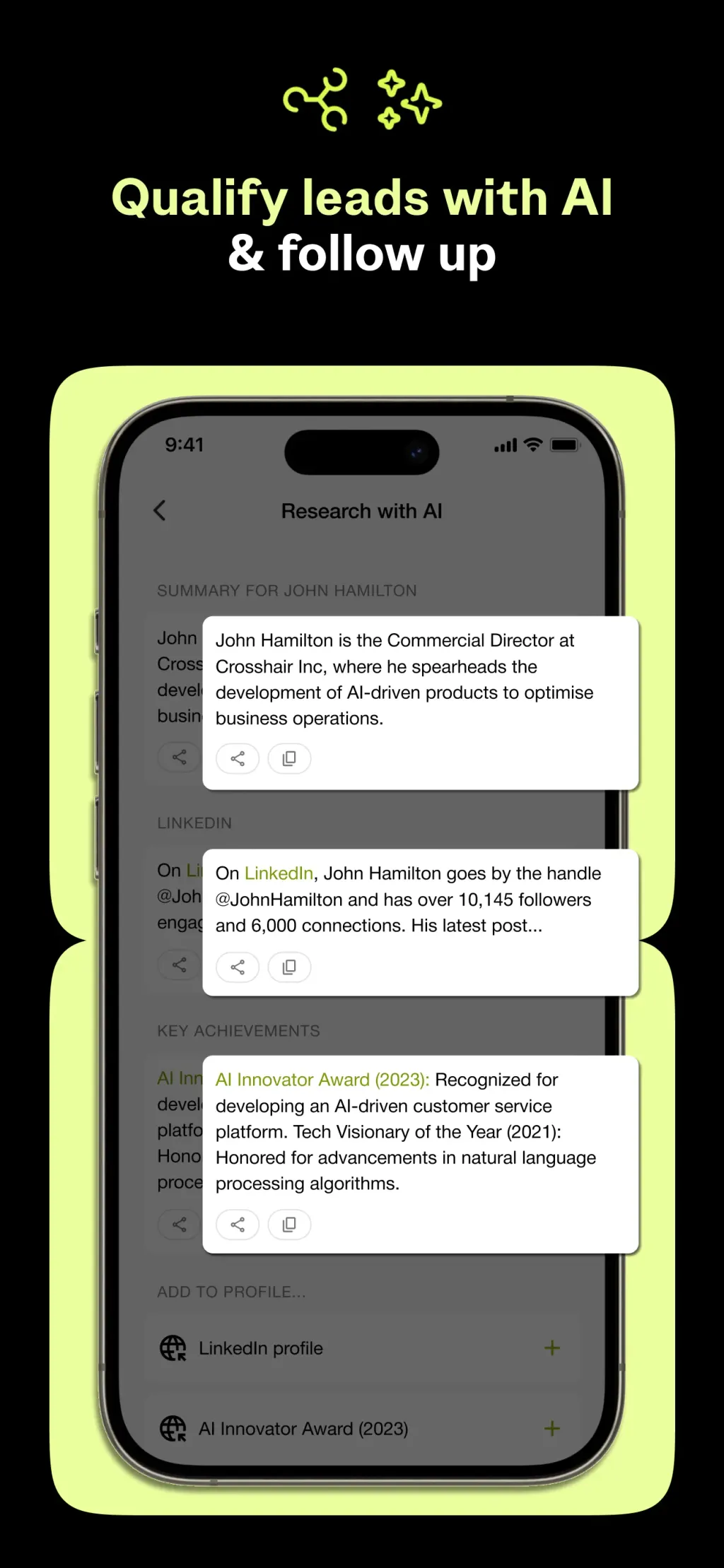 Covve - Business Card Scanner App Store screenshot 4