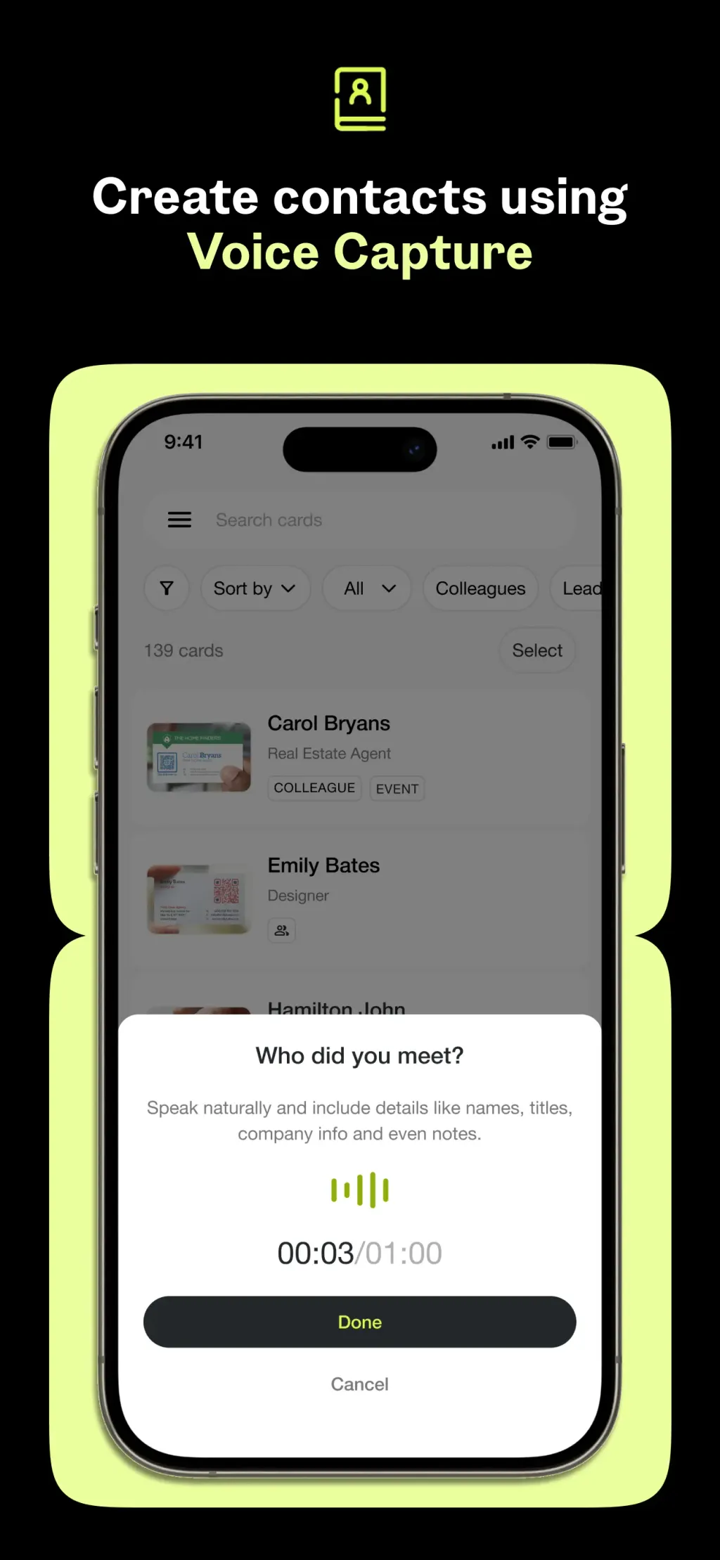Covve - Business Card Scanner App Store screenshot 5