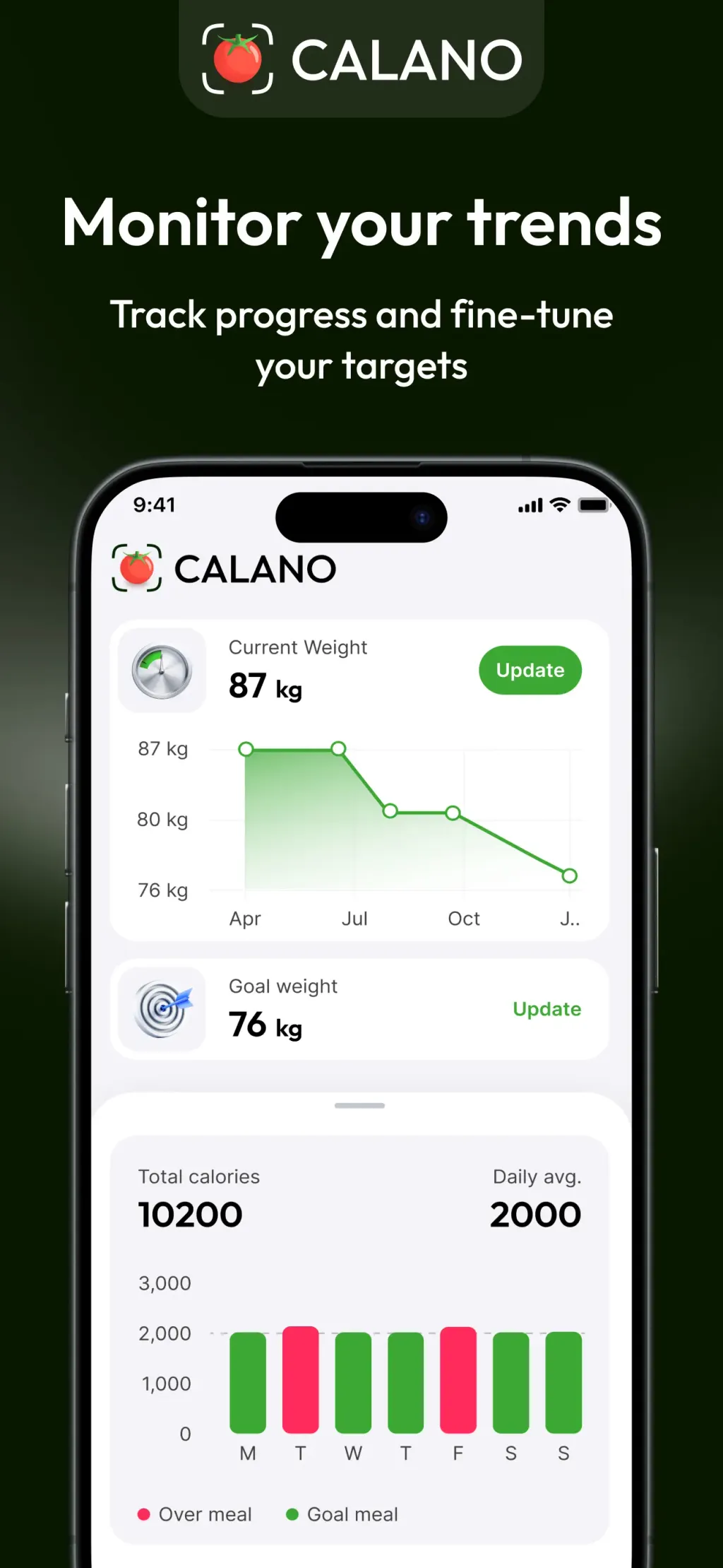 CALANO — Calorie Tracker App Store screenshot 4