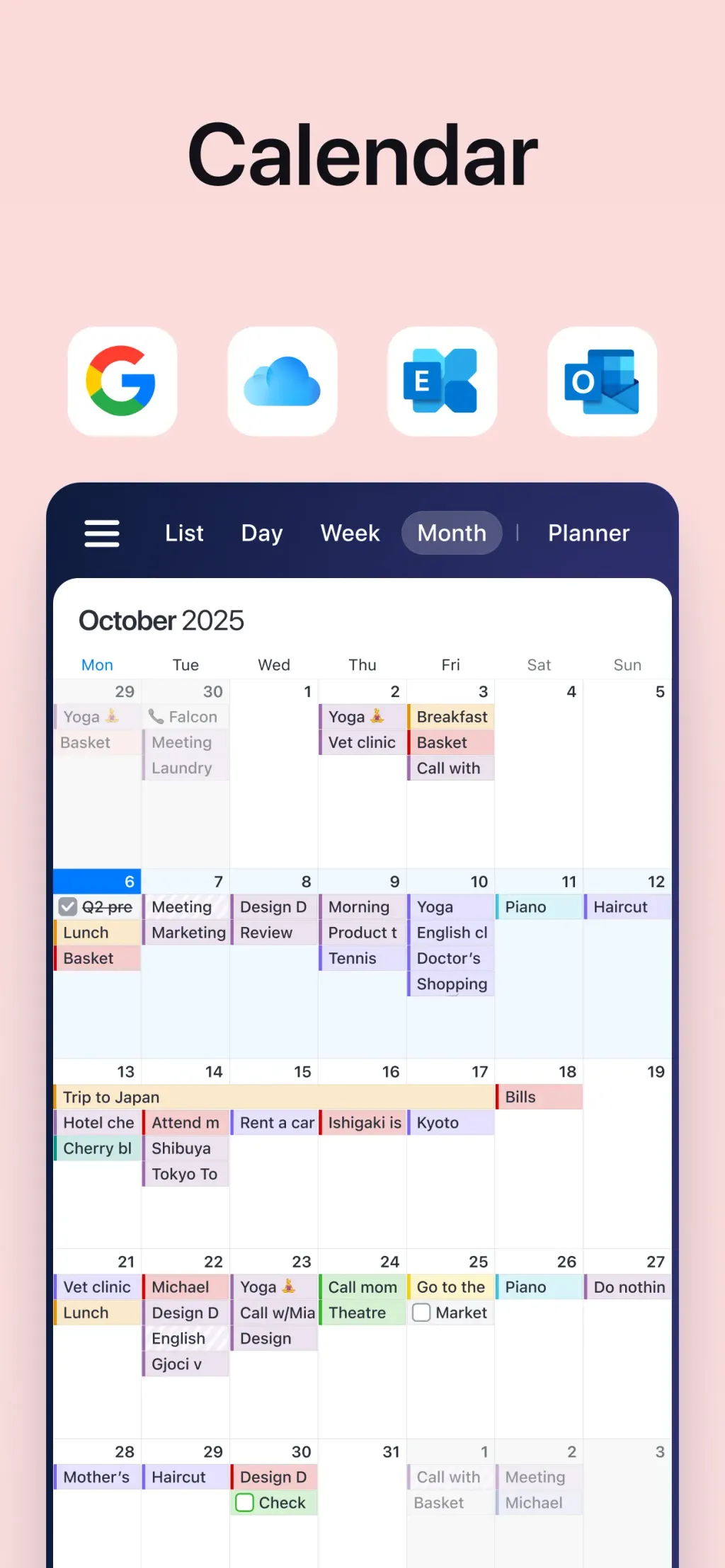 Calendars: Schedule Planner screenshot 2