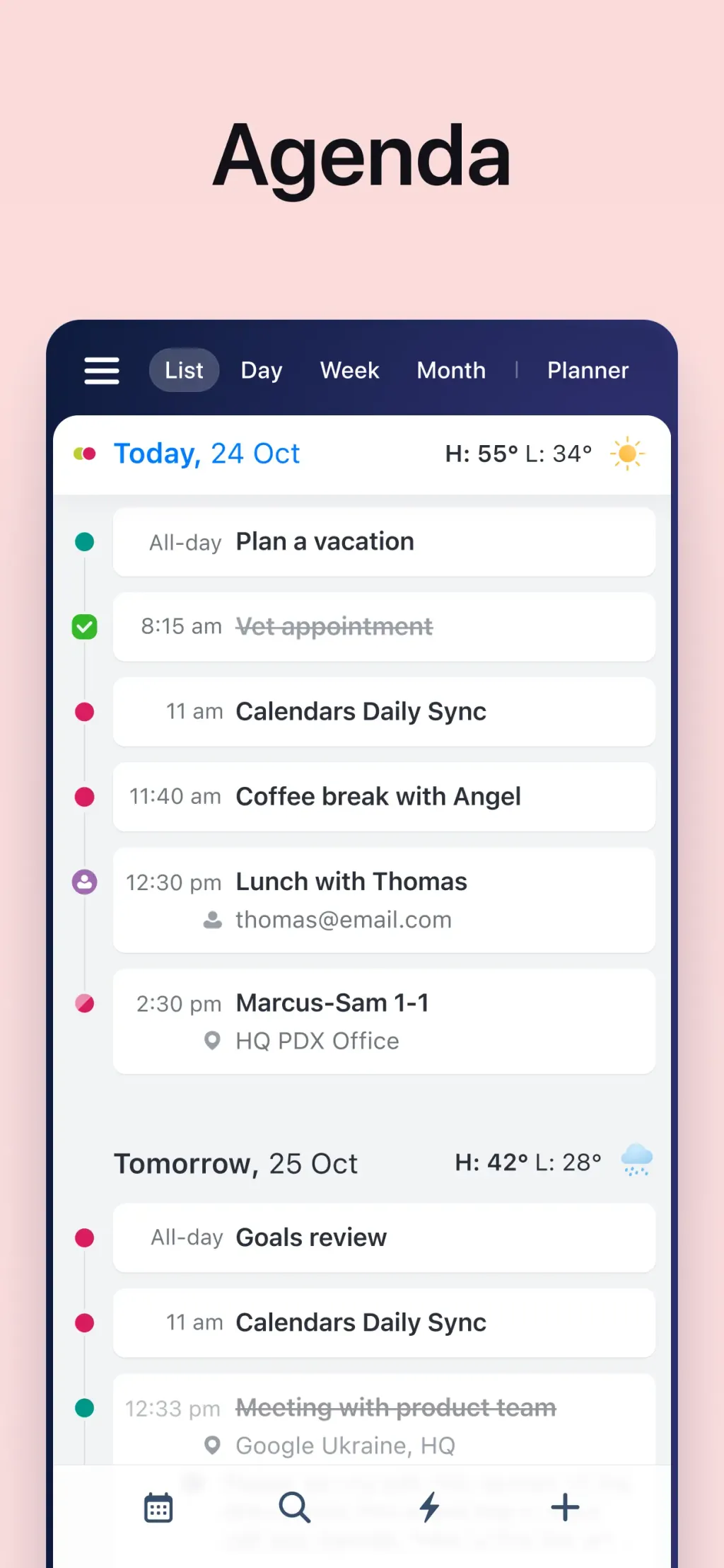 Calendars: Schedule Planner screenshot 4