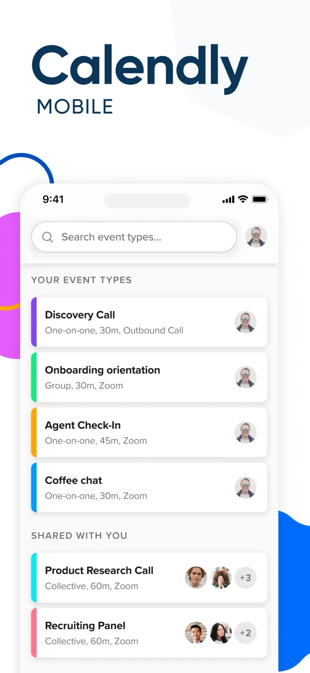 Calendly Mobile App Store screenshot 1
