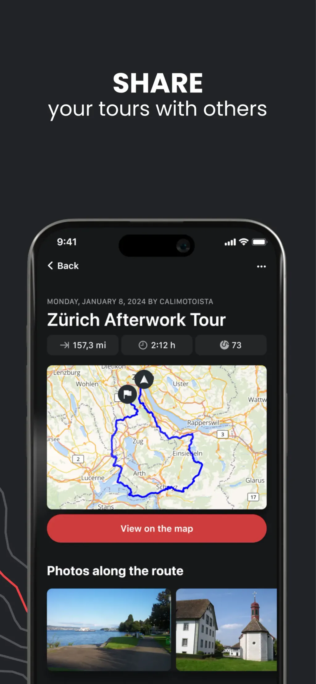 calimoto motorcycle navigation App Store screenshot 6