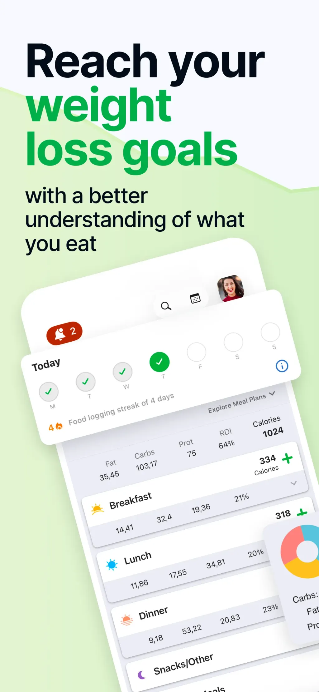 Calorie Counter by fatsecret screenshot 1