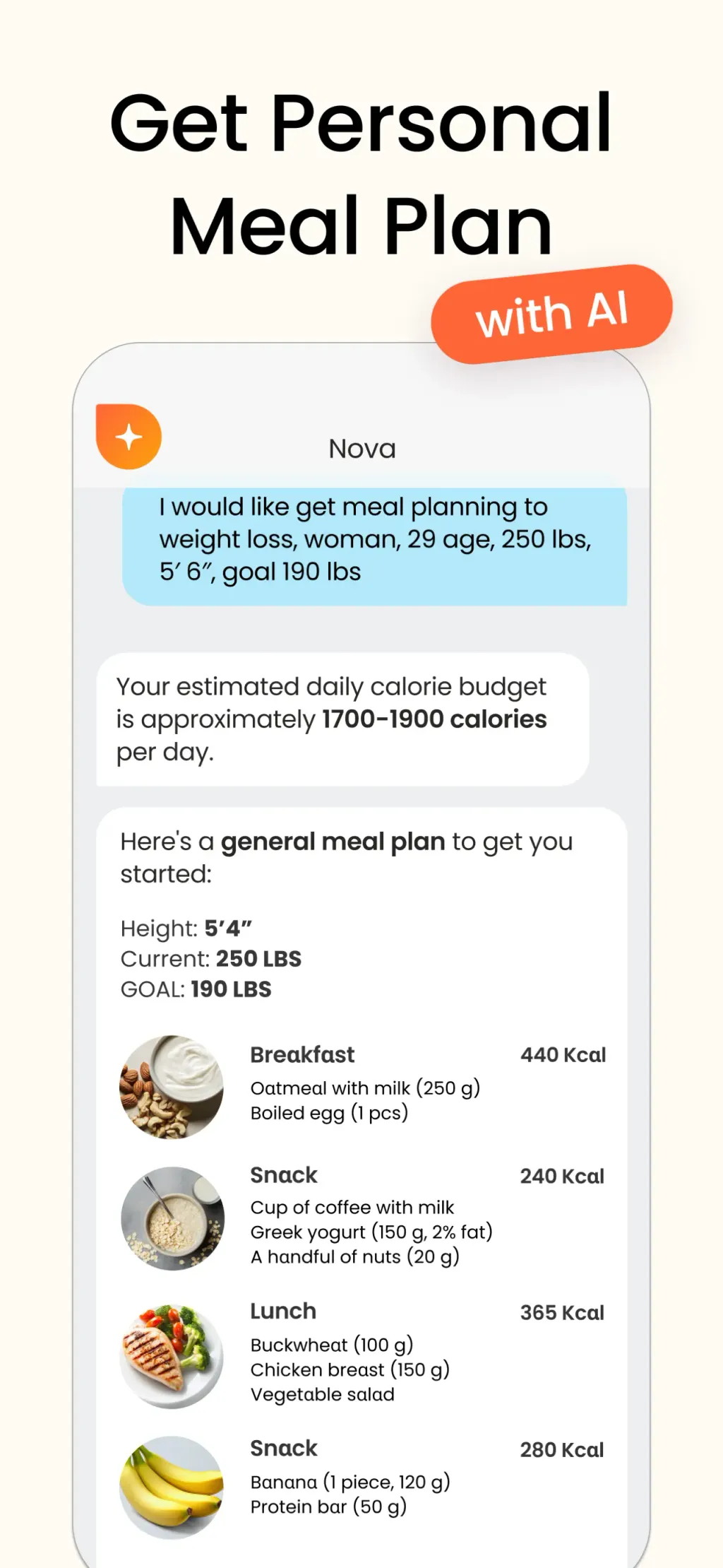 Calorie Counter & Food Tracker App Store screenshot 3