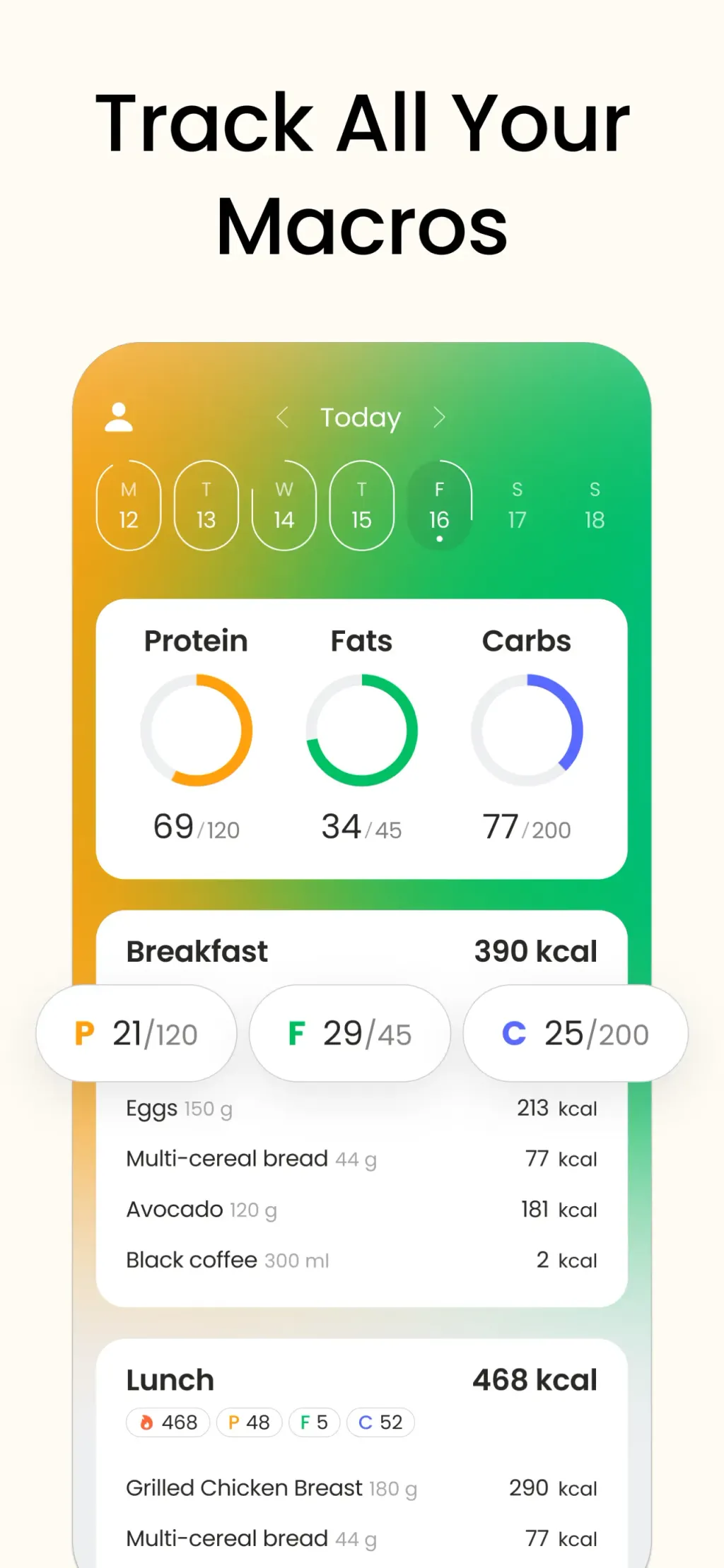 Calorie Counter & Food Tracker App Store screenshot 7