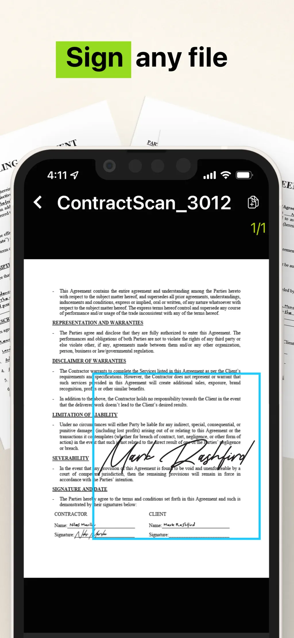 Camera Scanner - PDF screenshot 1