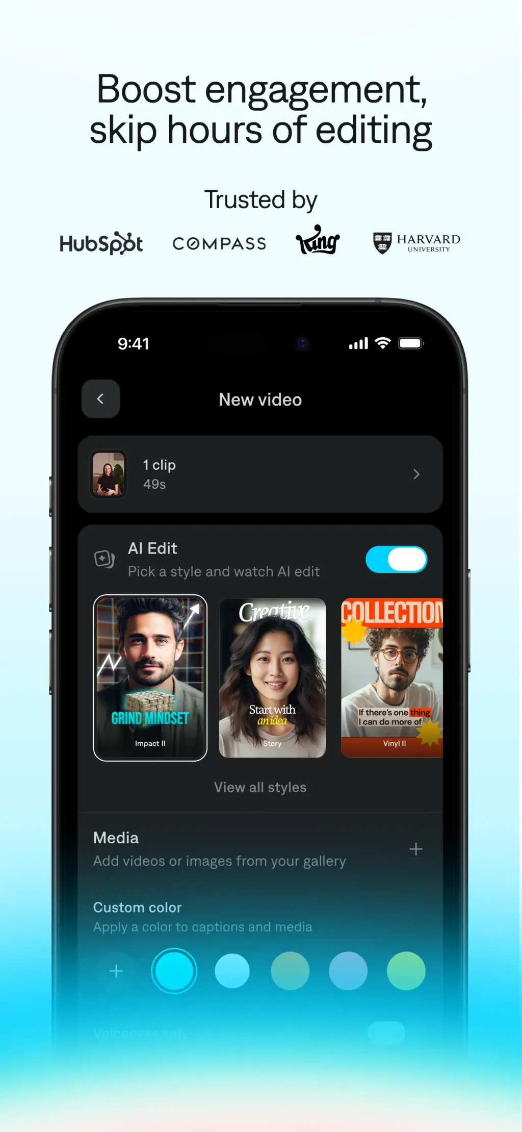 Captions: AI Edits Your Video screenshot 1