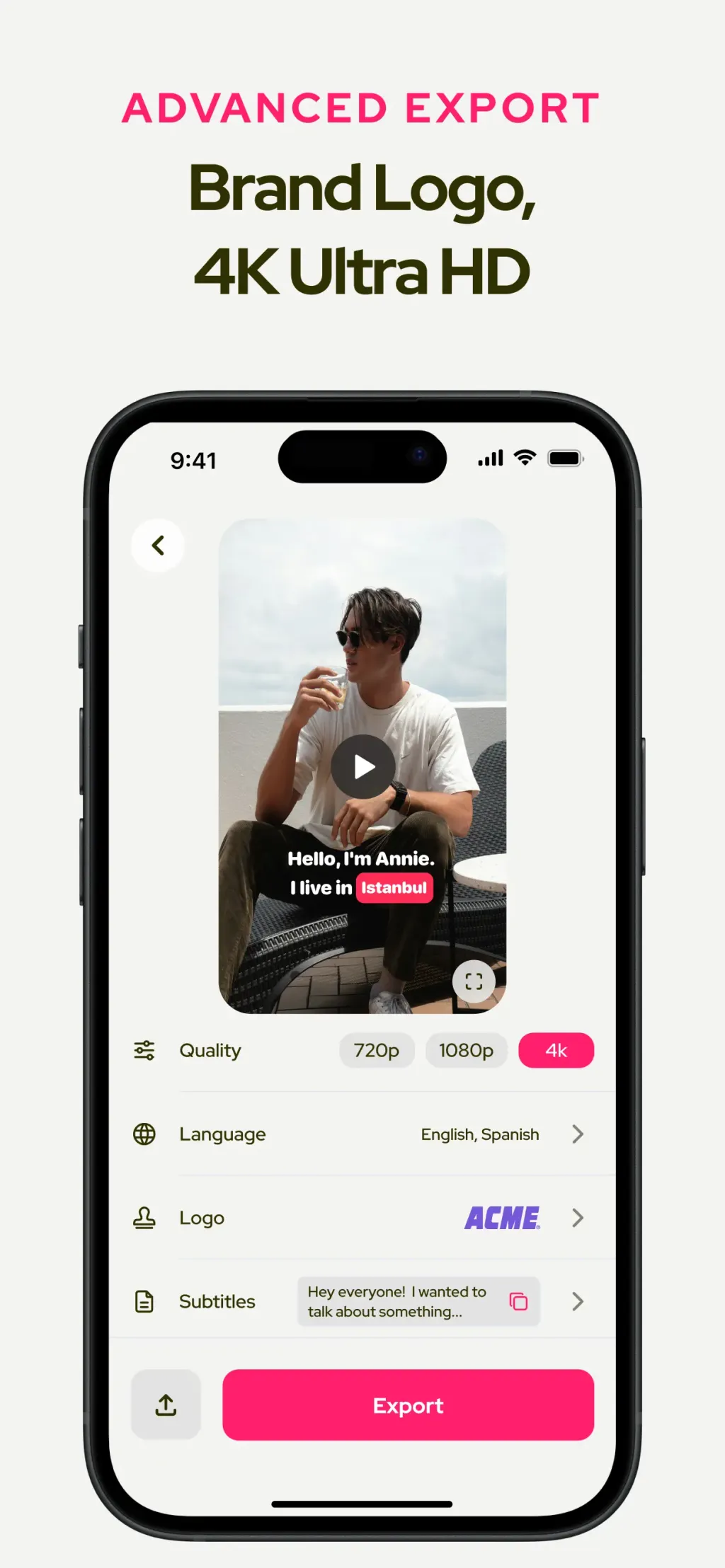 Subcap: Captions AI, Subtitles App Store screenshot 4