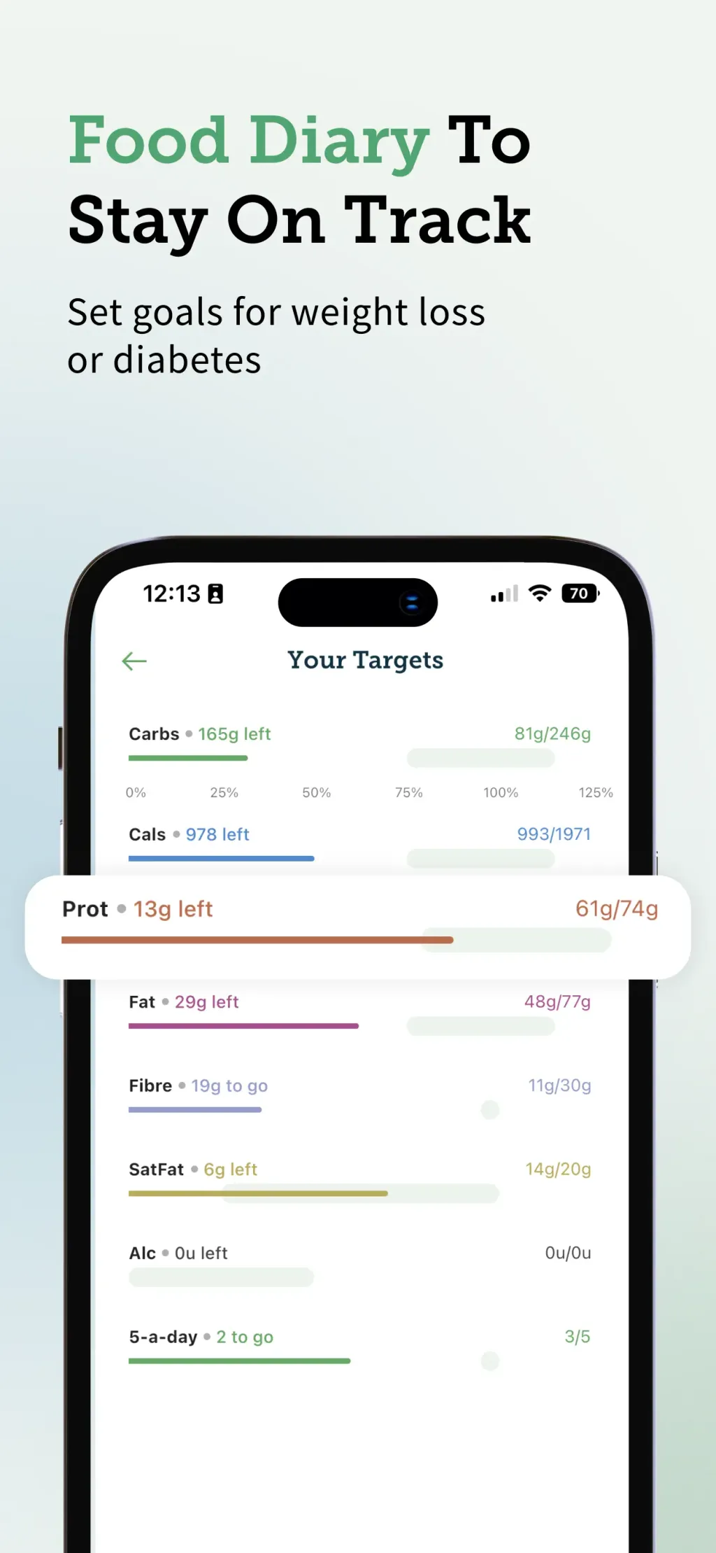 Carbs & Cals: Diet & Diabetes screenshot 1