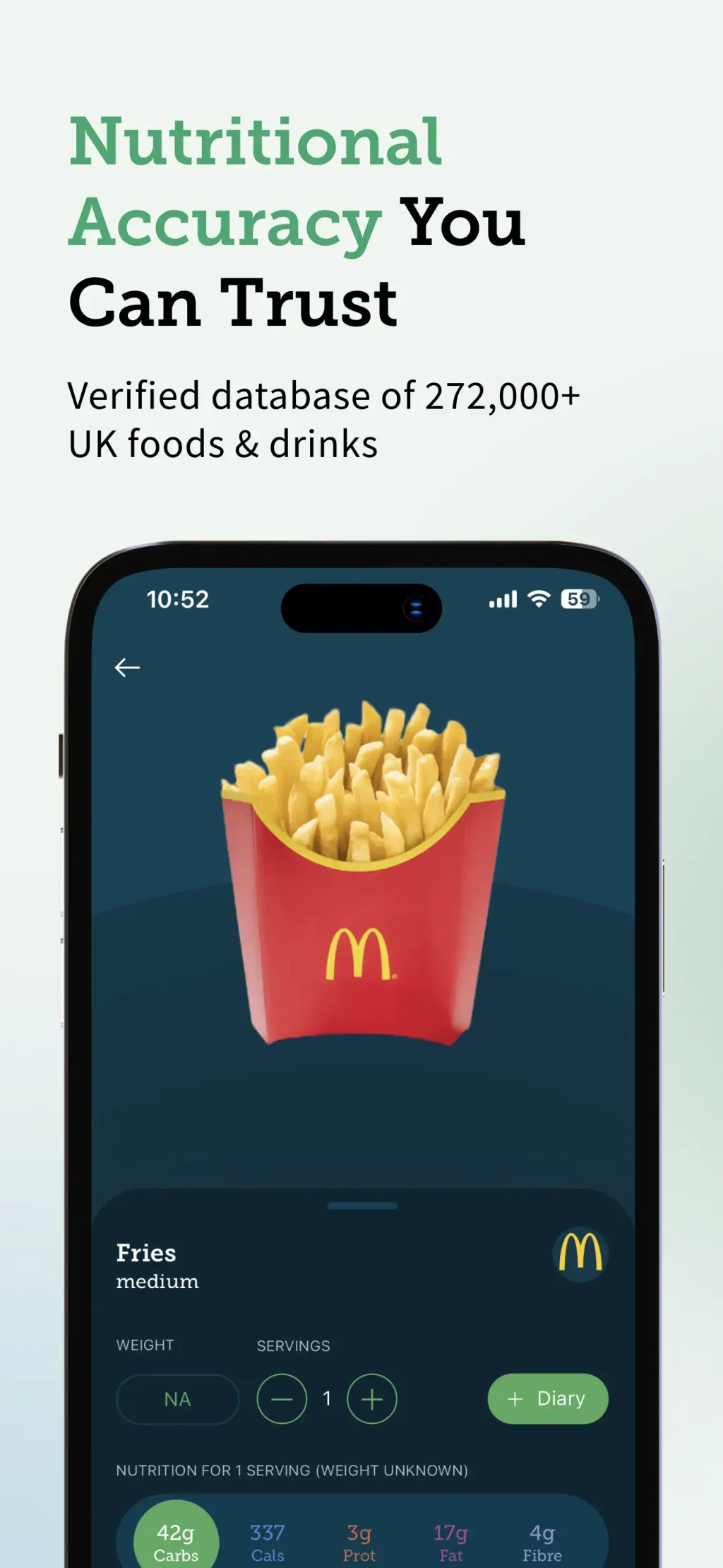 Carbs & Cals: Diet & Diabetes App Store screenshot 5