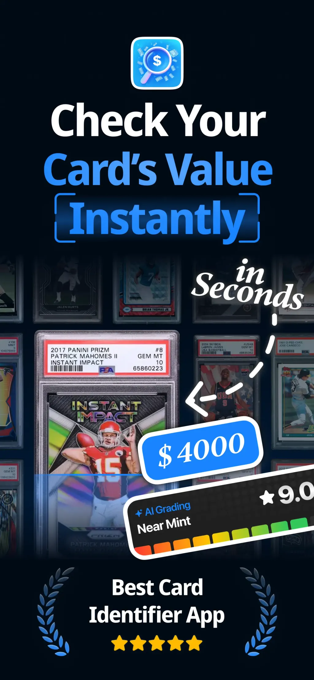 Cardly AI: Sports Card Scanner App Store screenshot 1