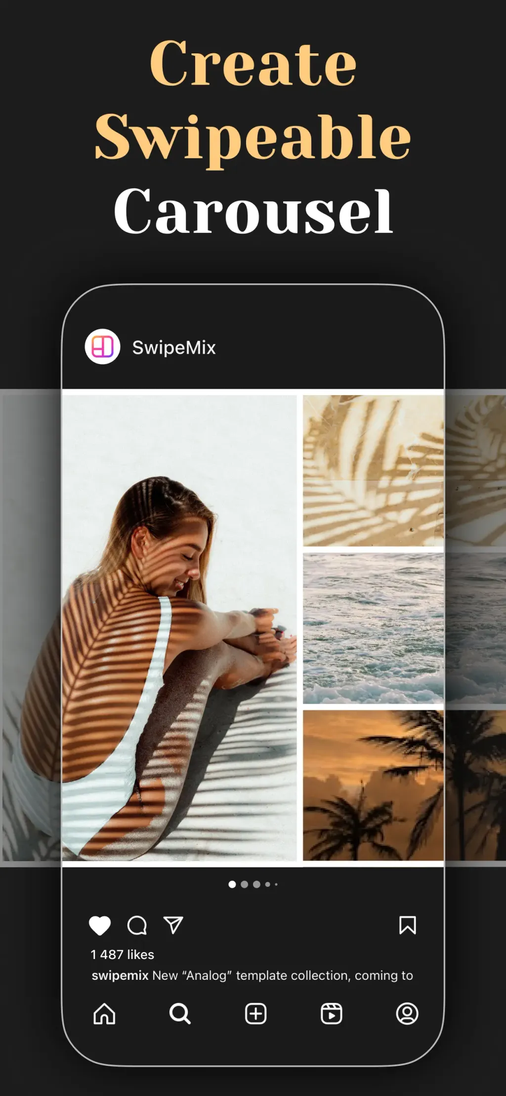 Carousel Post Collage SwipeMix App Store screenshot 1