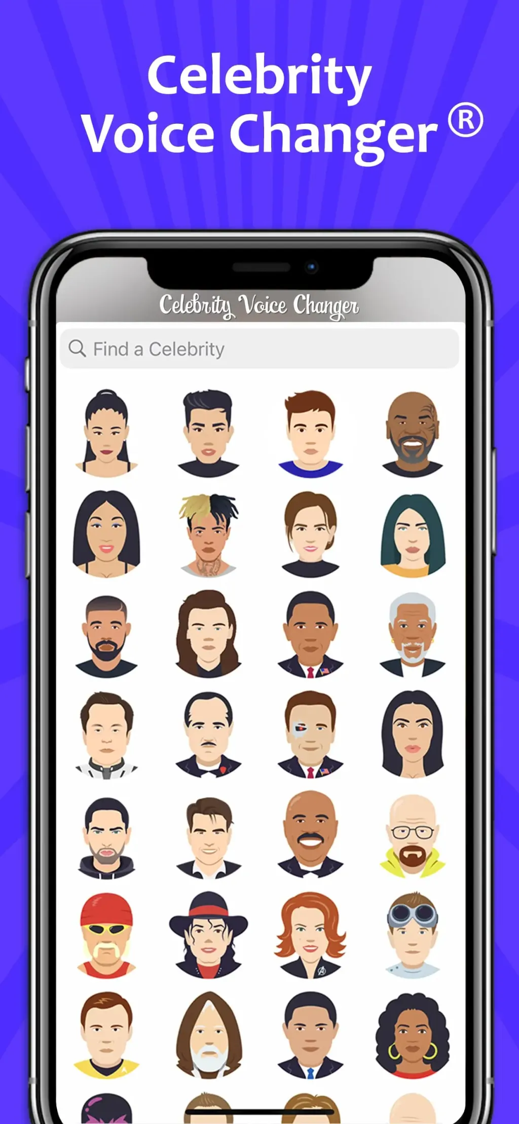 Celebrity Voice Changer Live App Store screenshot 1