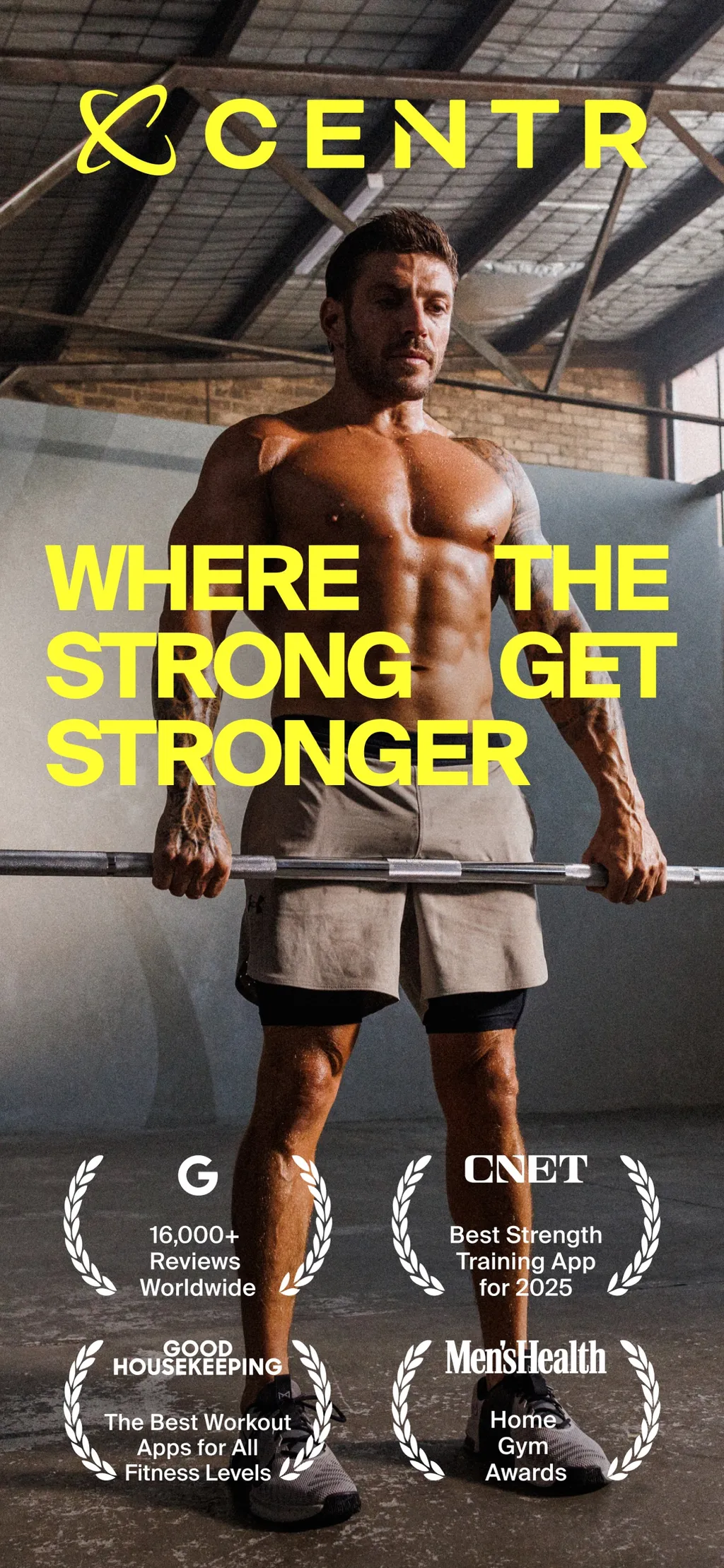 Centr: Strength & Fitness App screenshot 1