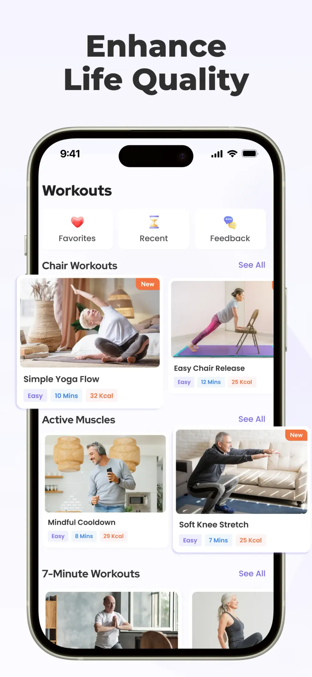 Chair Yoga for Seniors at Home screenshot 2