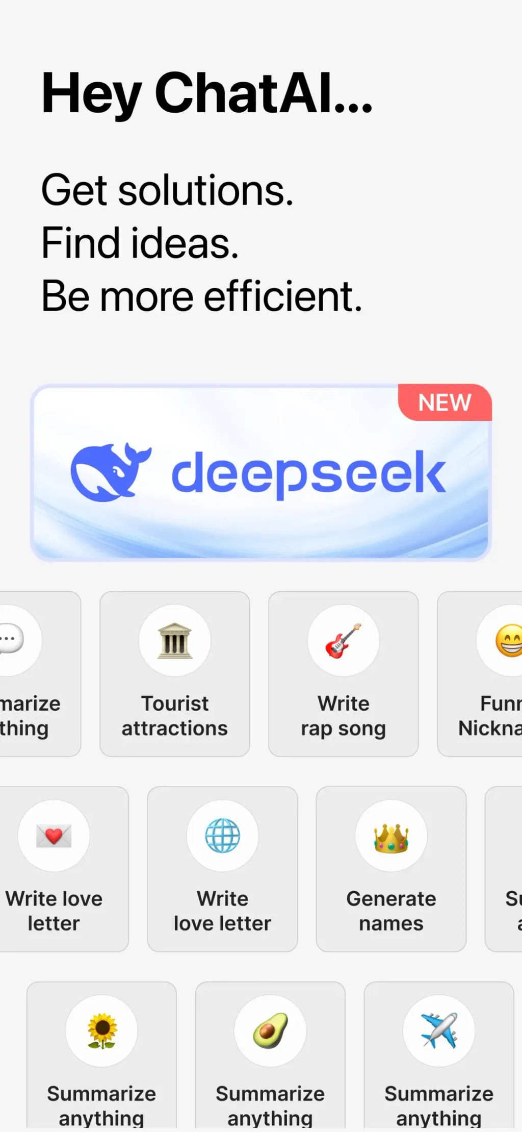 Chat AI: Ask Chatbot Assistant App Store screenshot 1