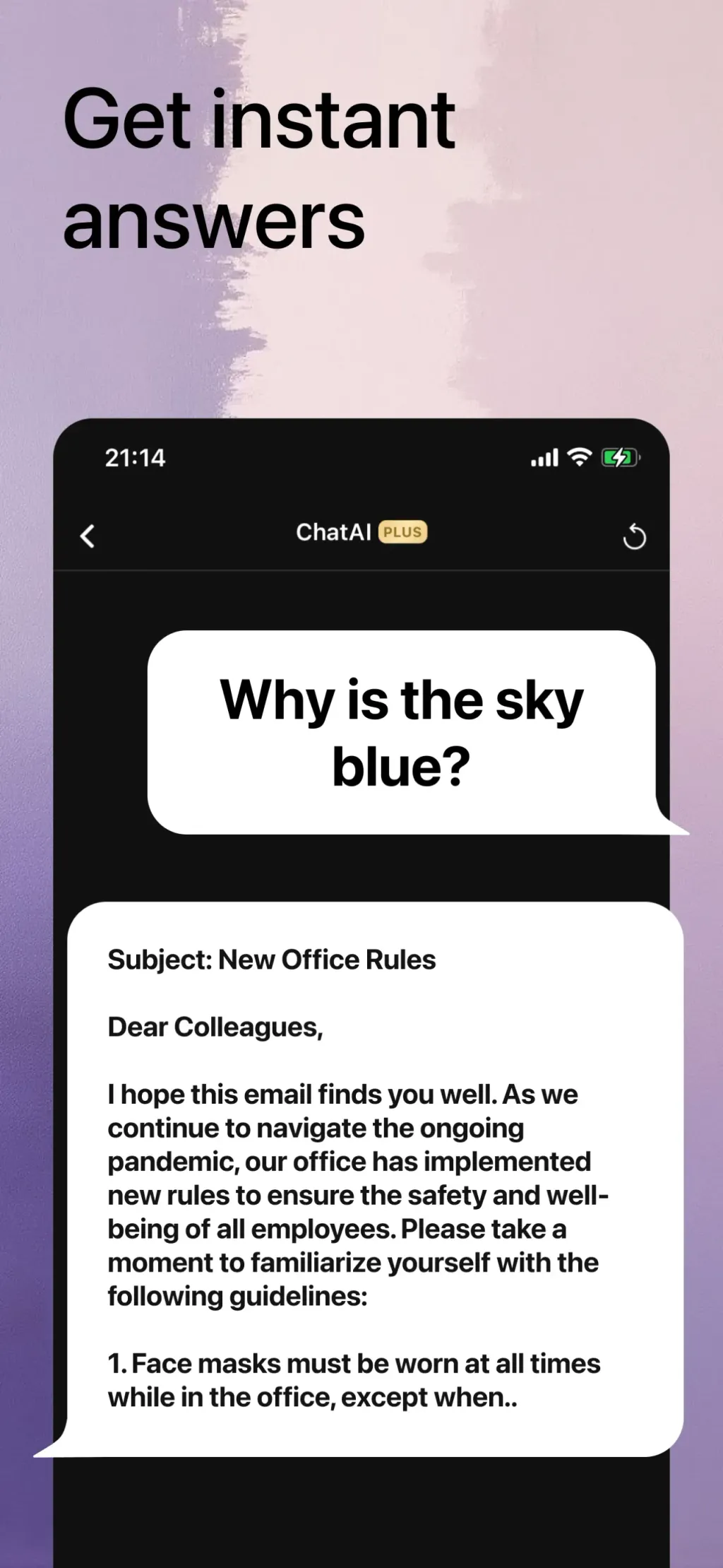 Chat AI: Ask Chatbot Assistant App Store screenshot 4