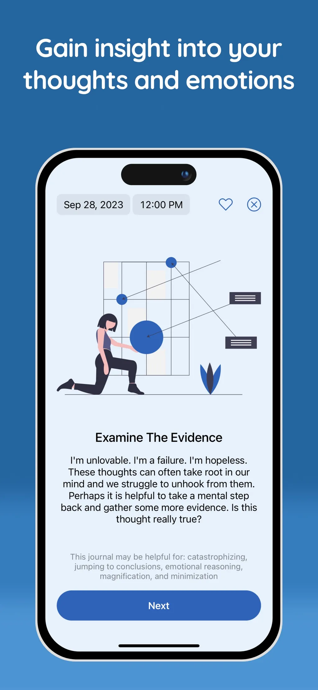 Clarity: CBT Self Help Journal App Store screenshot 5