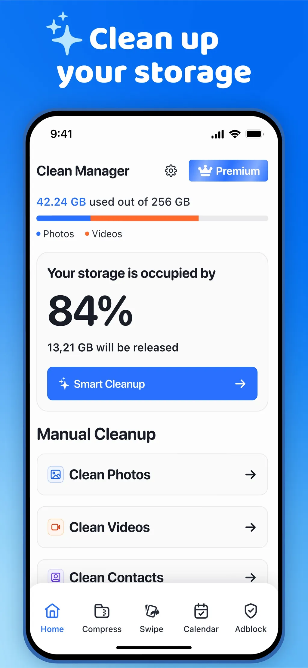 Clean Manager: Storage Cleaner App Store screenshot 1