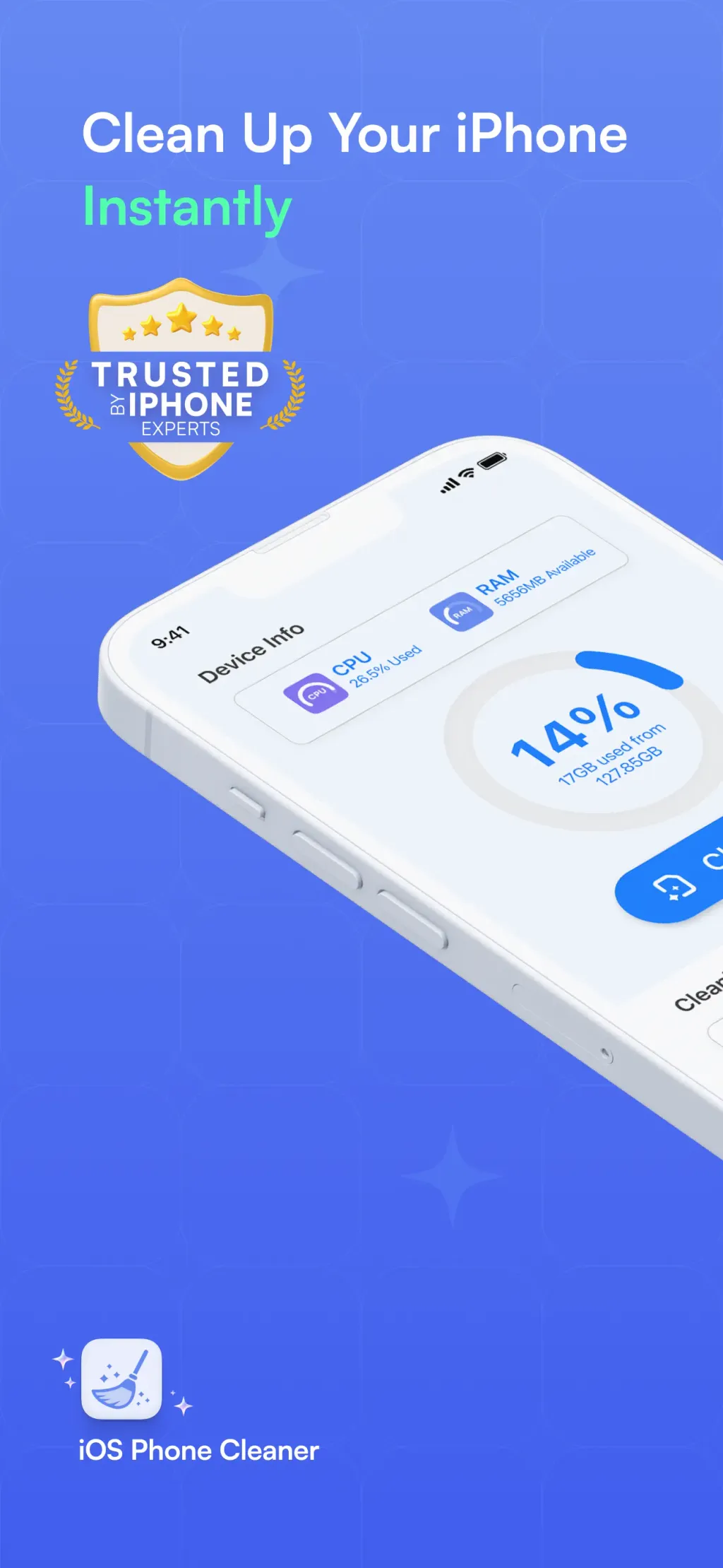 Clean Phone Storage Now App Store screenshot 1