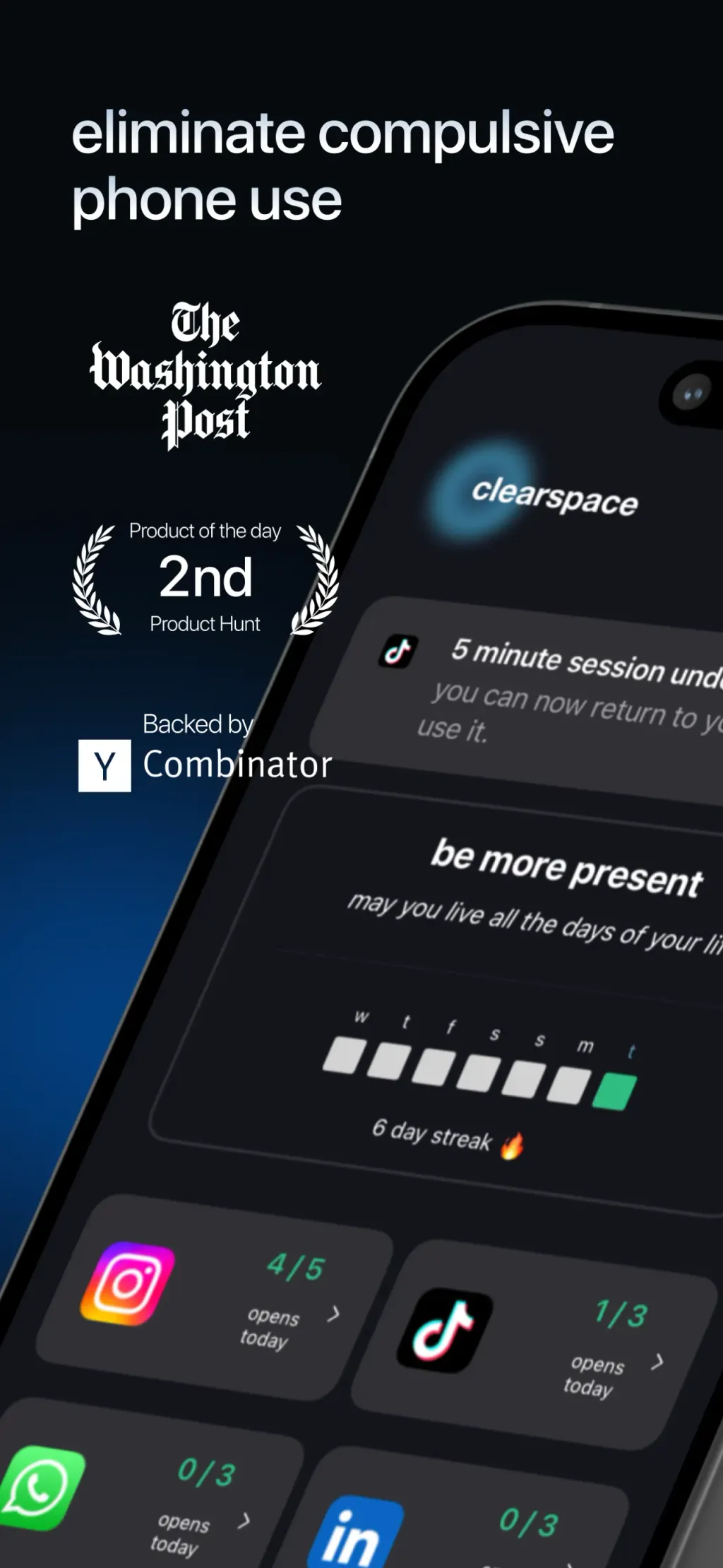 ClearSpace: Reduce Screen Time screenshot 1