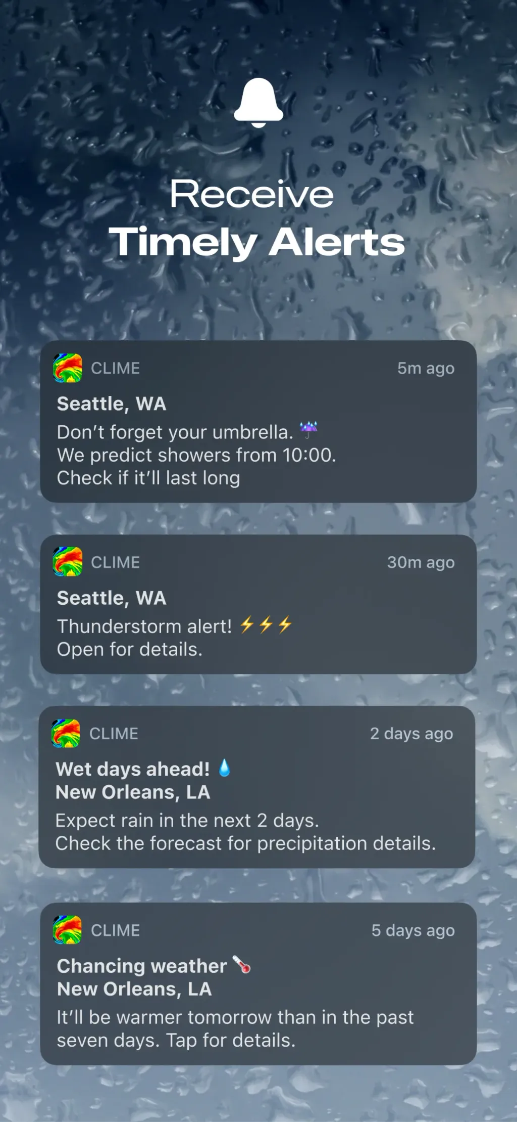 Clime: NOAA Weather Radar Live App Store screenshot 6