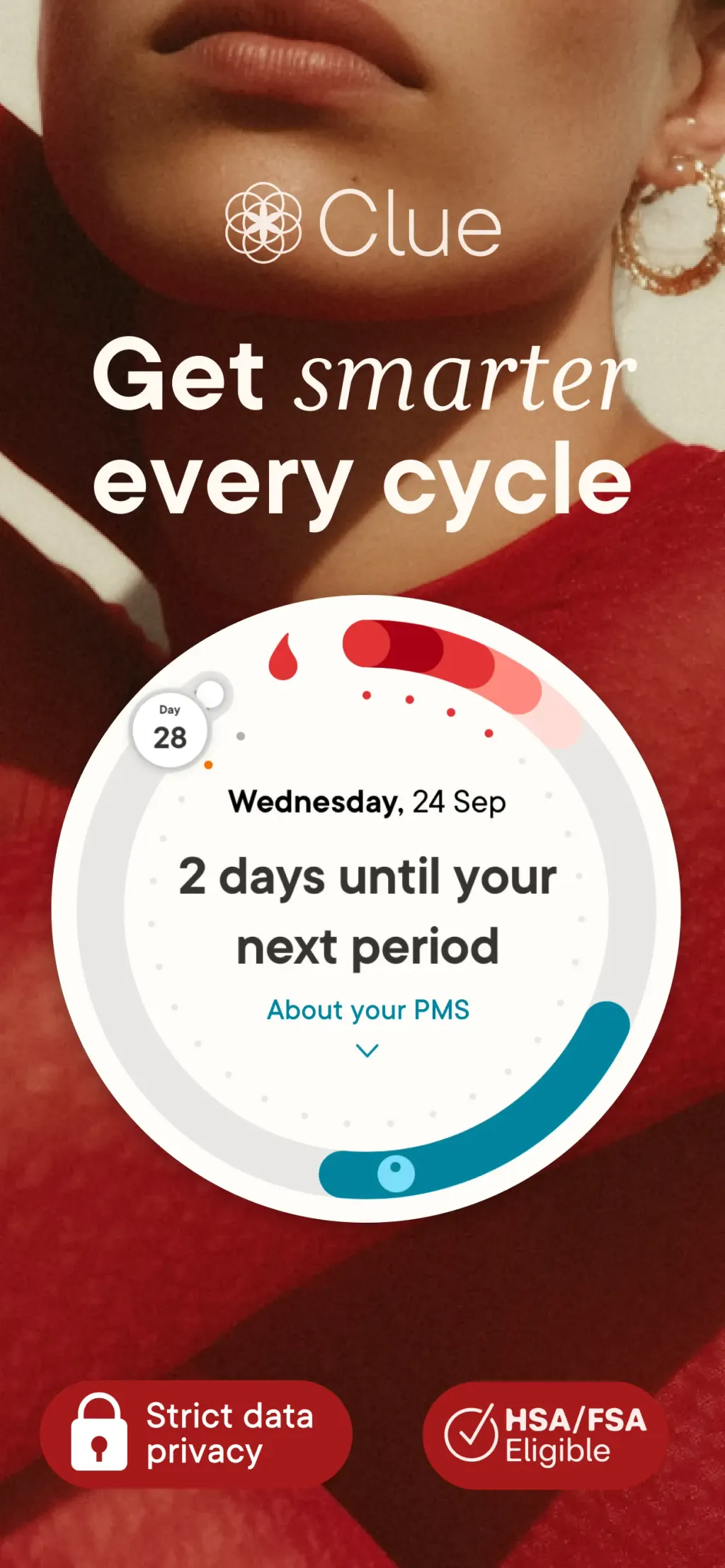 Clue Period & Cycle Tracker App Store screenshot 1