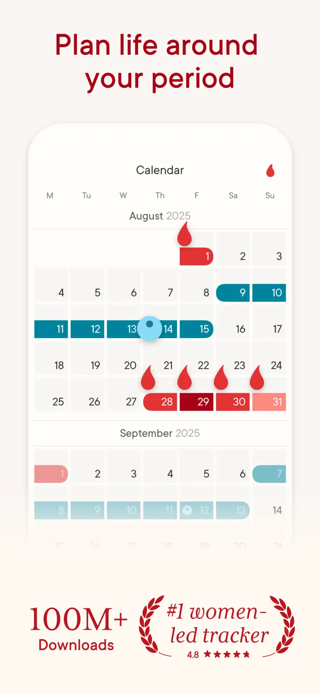 Clue Period & Cycle Tracker App Store screenshot 2
