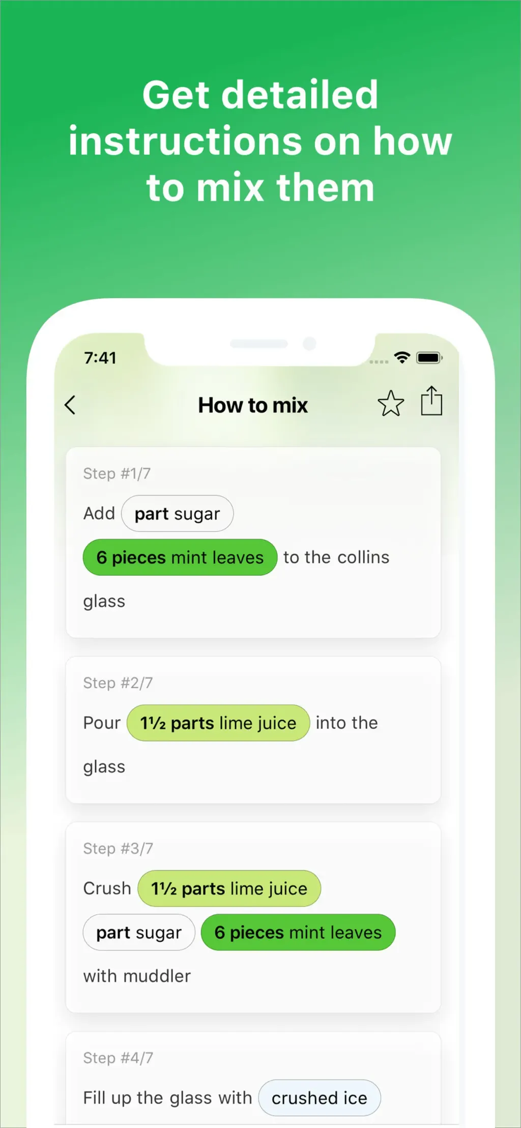 Cocktail Flow - Drink Recipes App Store screenshot 2
