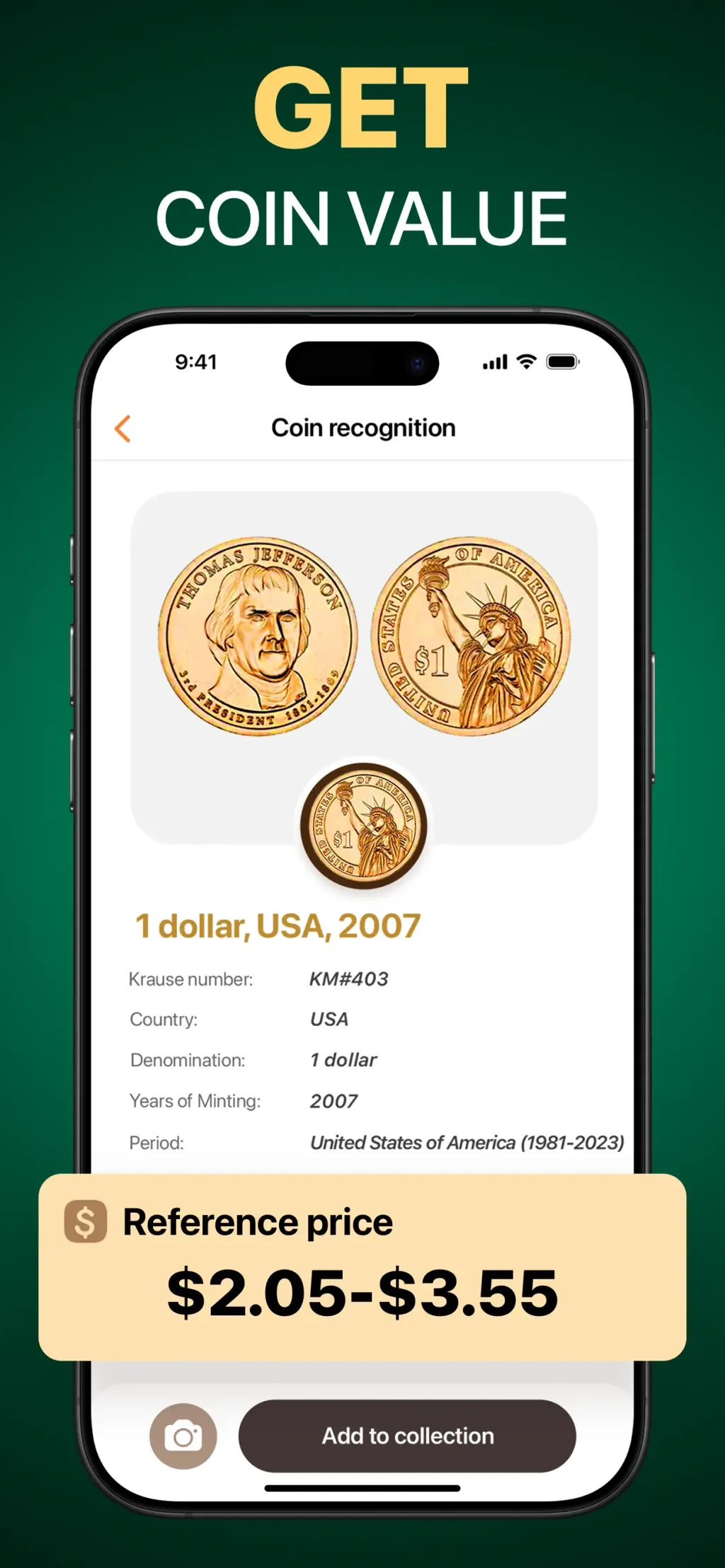 Coin ID: Coin Value Identifier App Store screenshot 3