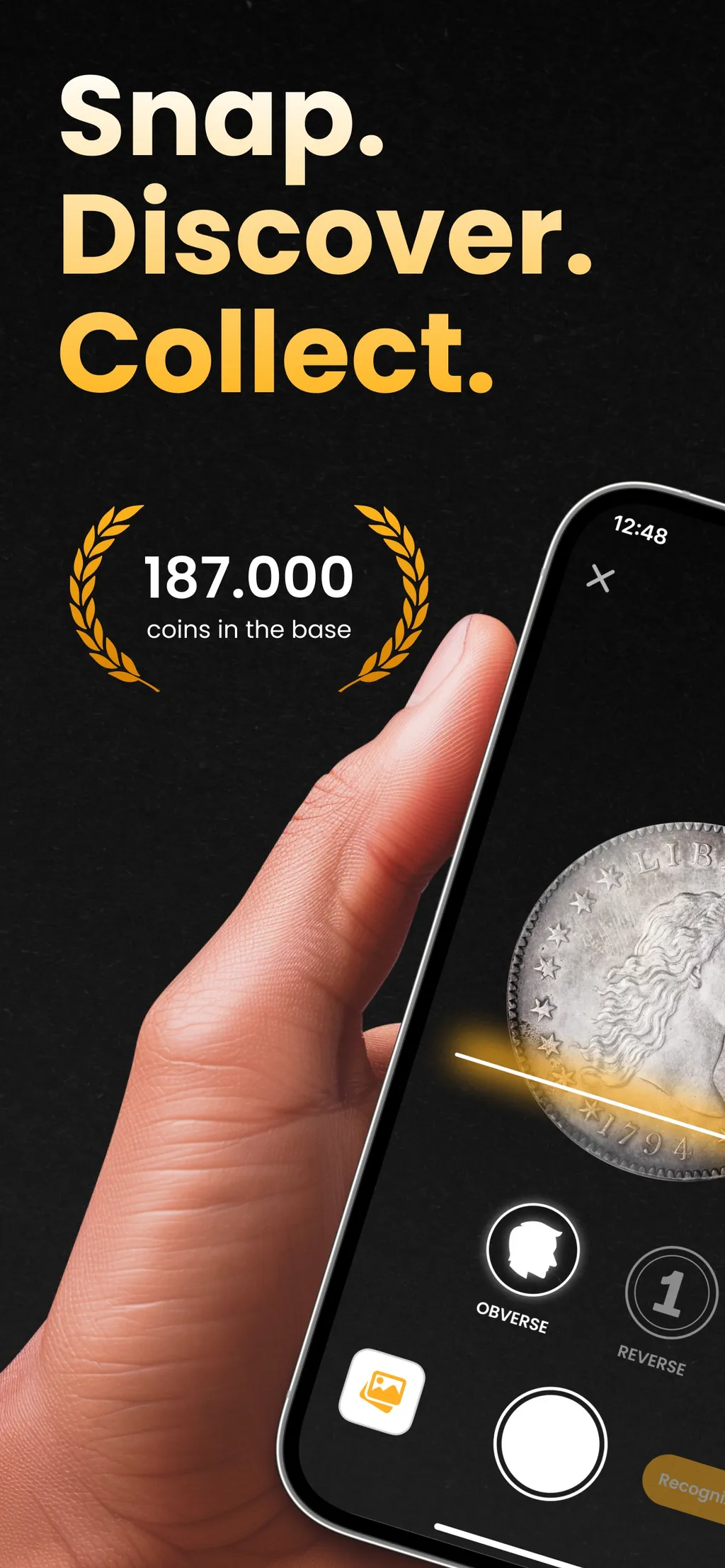 Coin ID Scanner: Value Checker App Store screenshot 1
