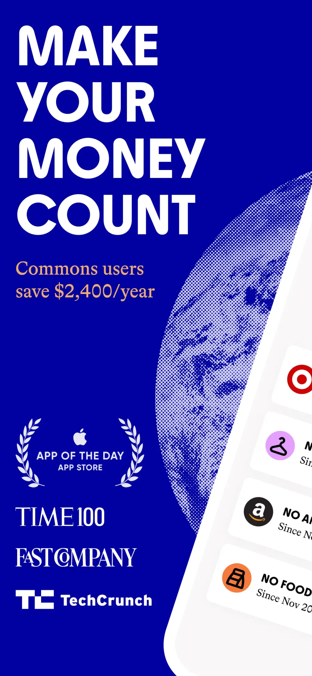 Commons: Make Your Money Count App Store screenshot 1