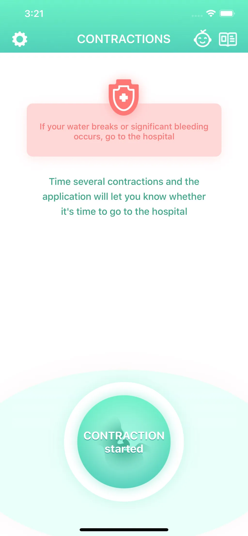 Contraction Timer & Counter 9m App Store screenshot 4