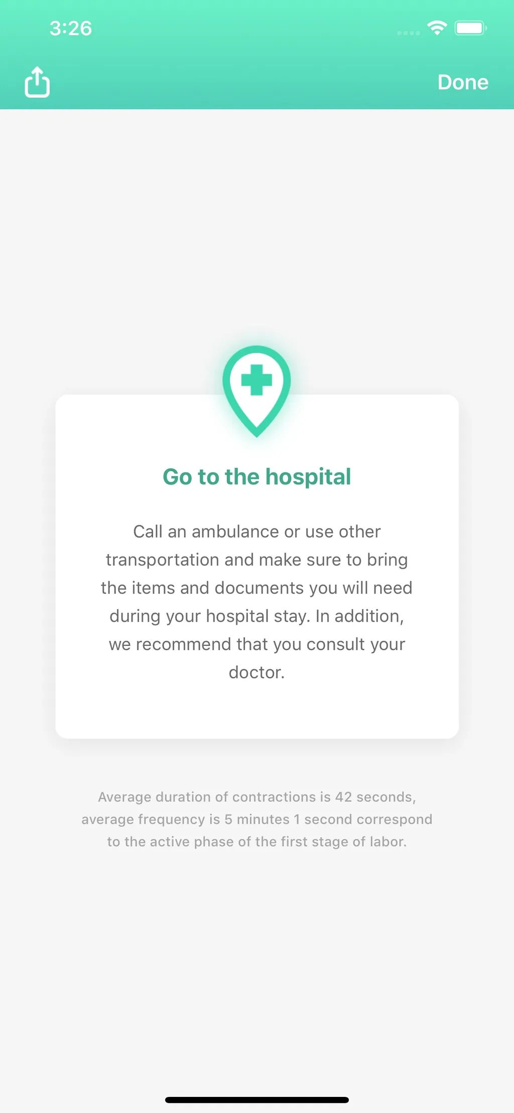 Contraction Timer & Counter 9m App Store screenshot 7